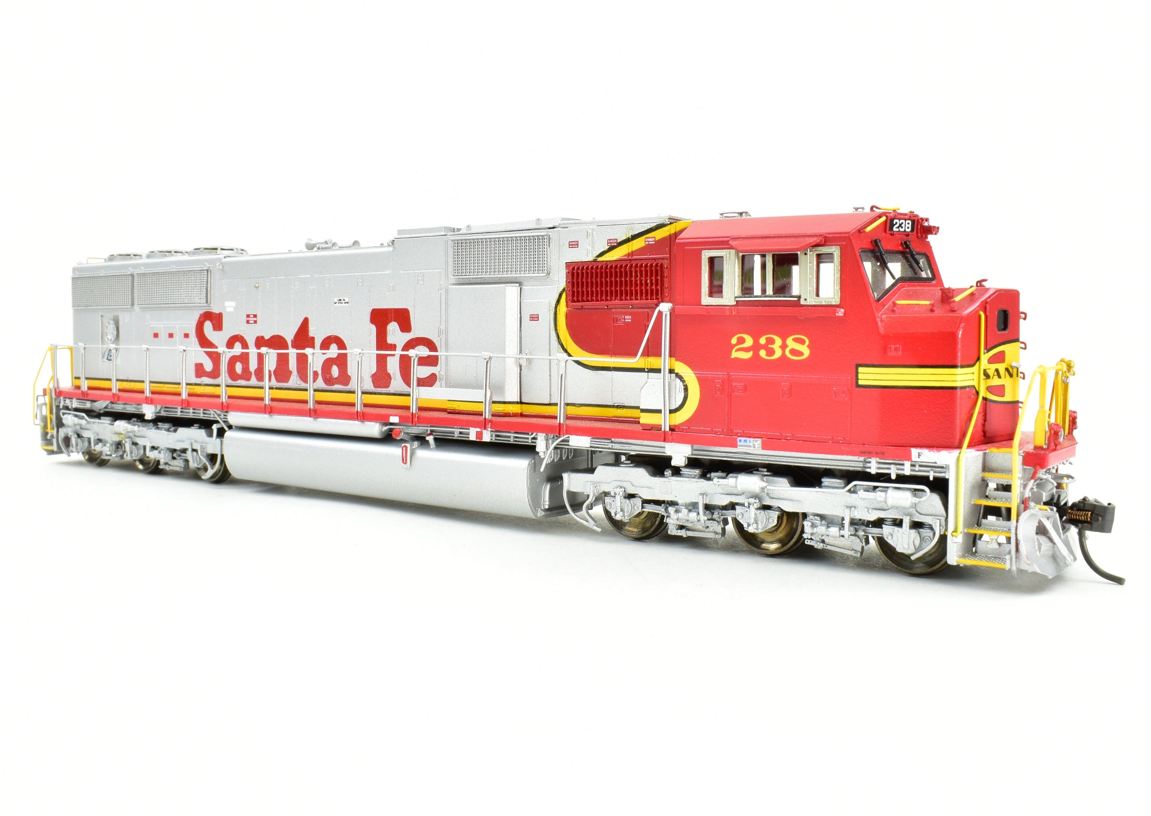 HO Scale Brass Locomotive - Overland Models, Inc. ATSF - Santa Fe EMD SD75M FP, Factory-Painted and Lettered No. 238