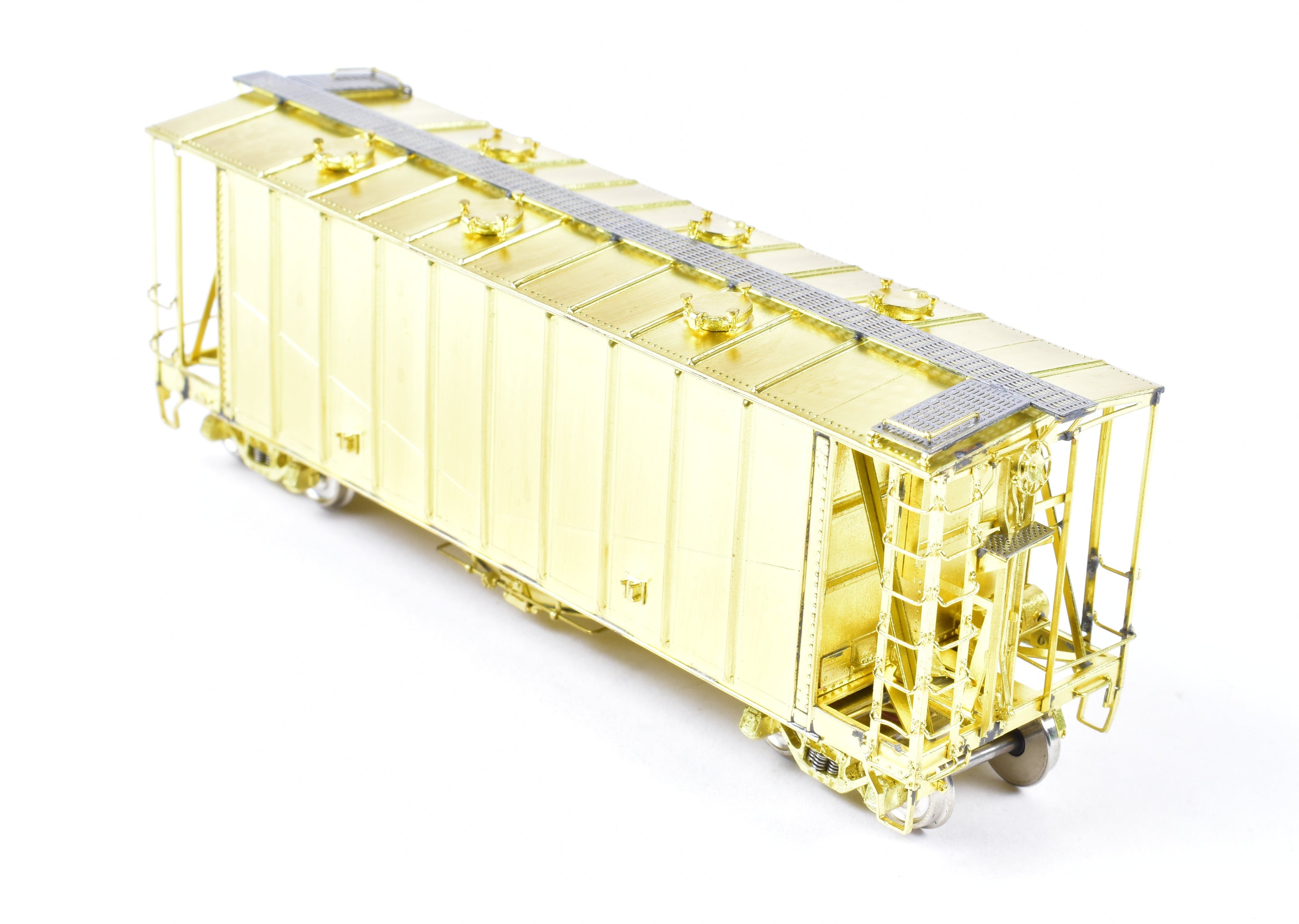 HO Scale Brass Airslide Covered Hopper Model by Overland Models, Inc. (OMI) for Various Roads