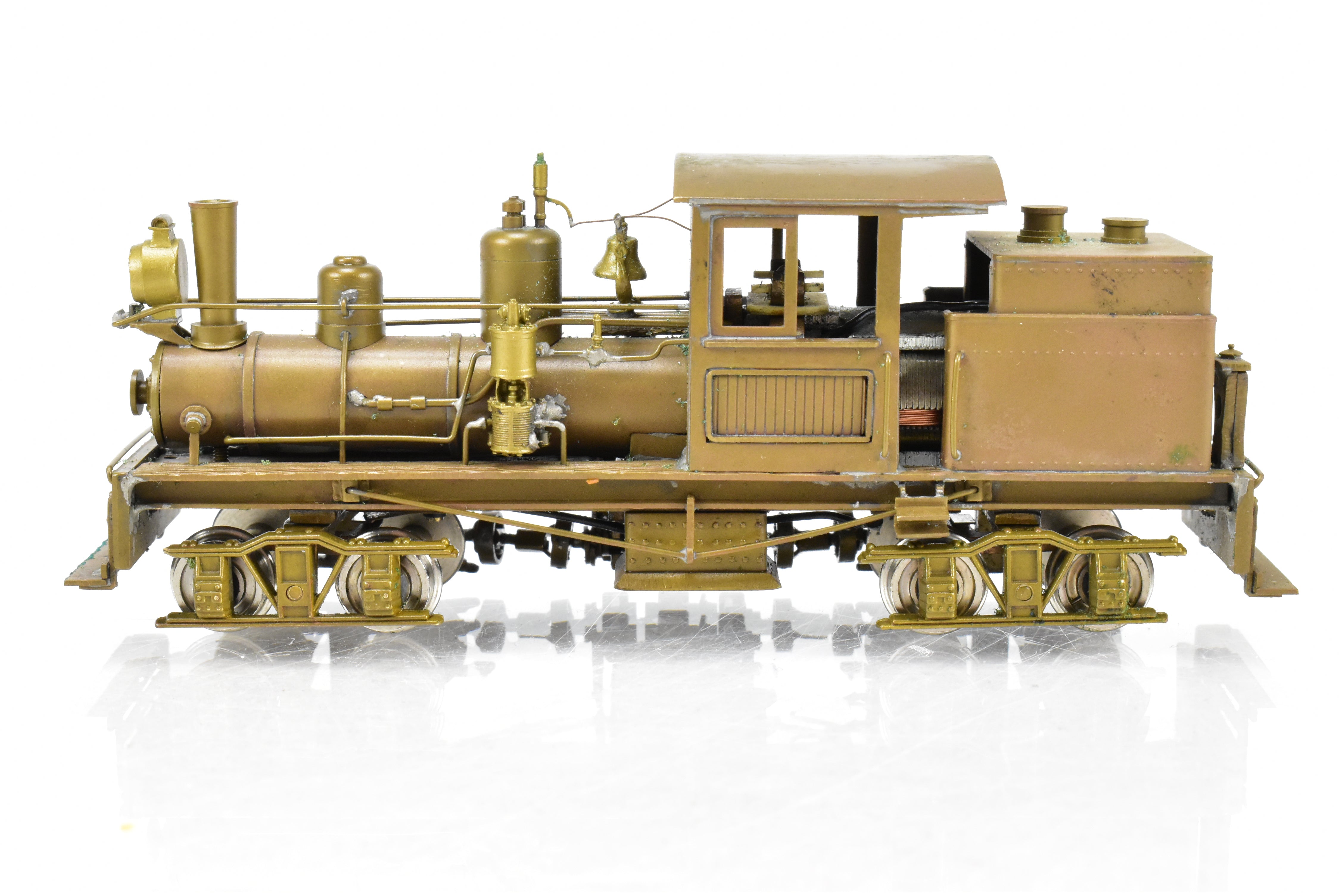 HO Scale Brass Model - Northwest Short Line (NWSL) Class A Shay 18 Ton 2 - truck Locomotive for Various Roads