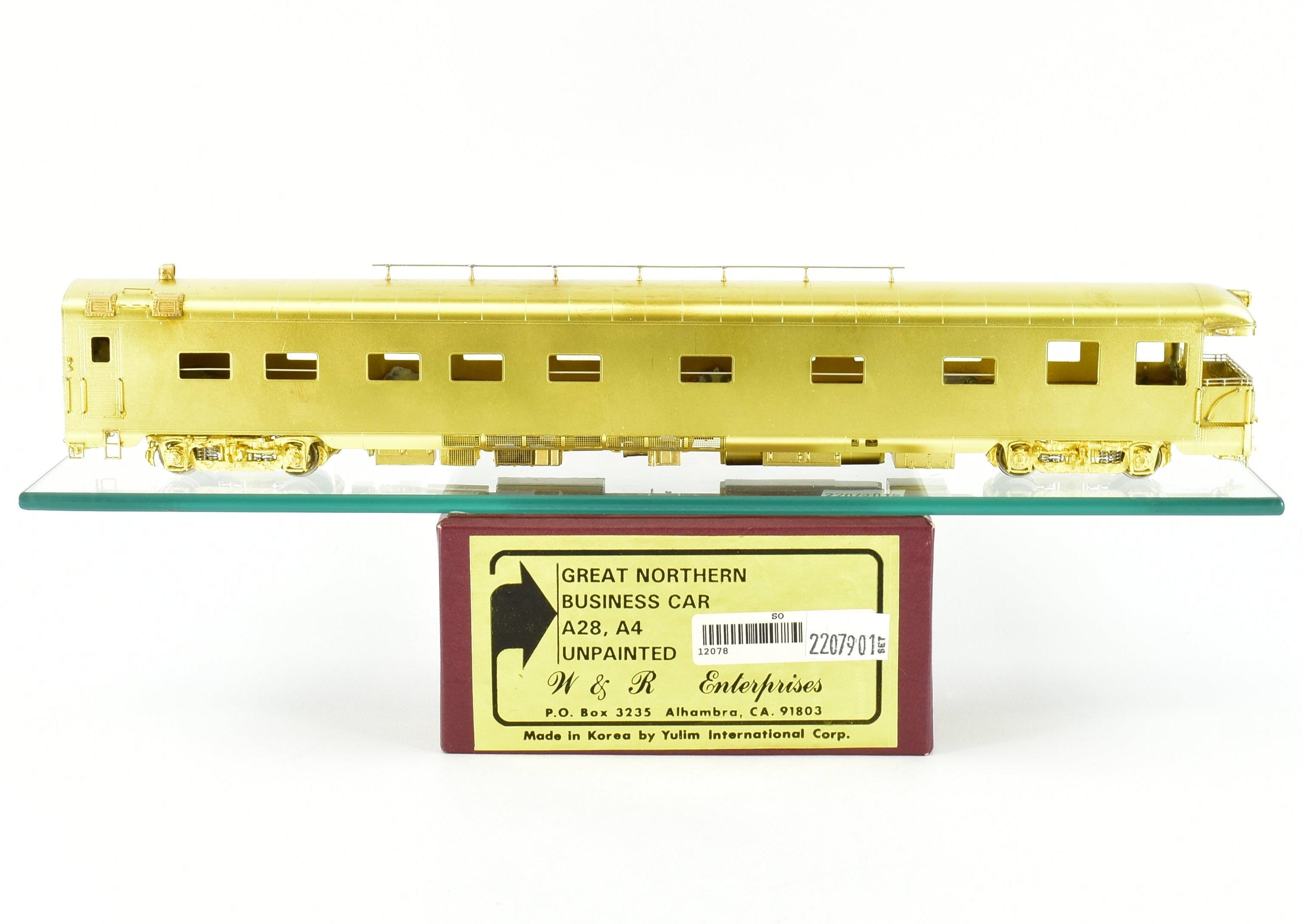 HO Scale Brass Great Northern Business Car A28/A4 by W&R Enterprises