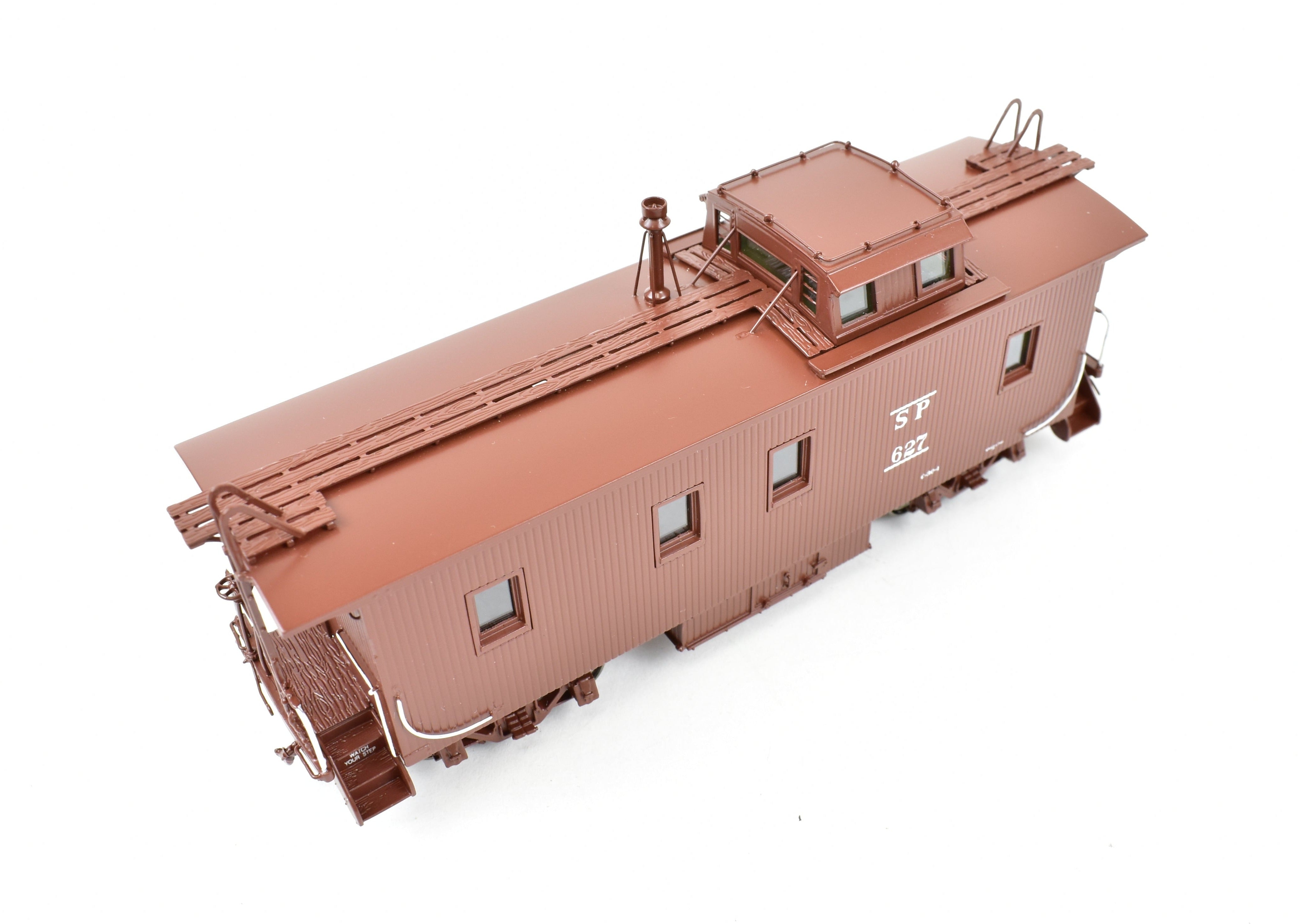 HO Scale Brass CIL - Challenger Imports SP - Southern Pacific Wood Side Caboose with Slant Side Cupola, Class C - 30 - 1, Freight Passenger No. 627 Model Train