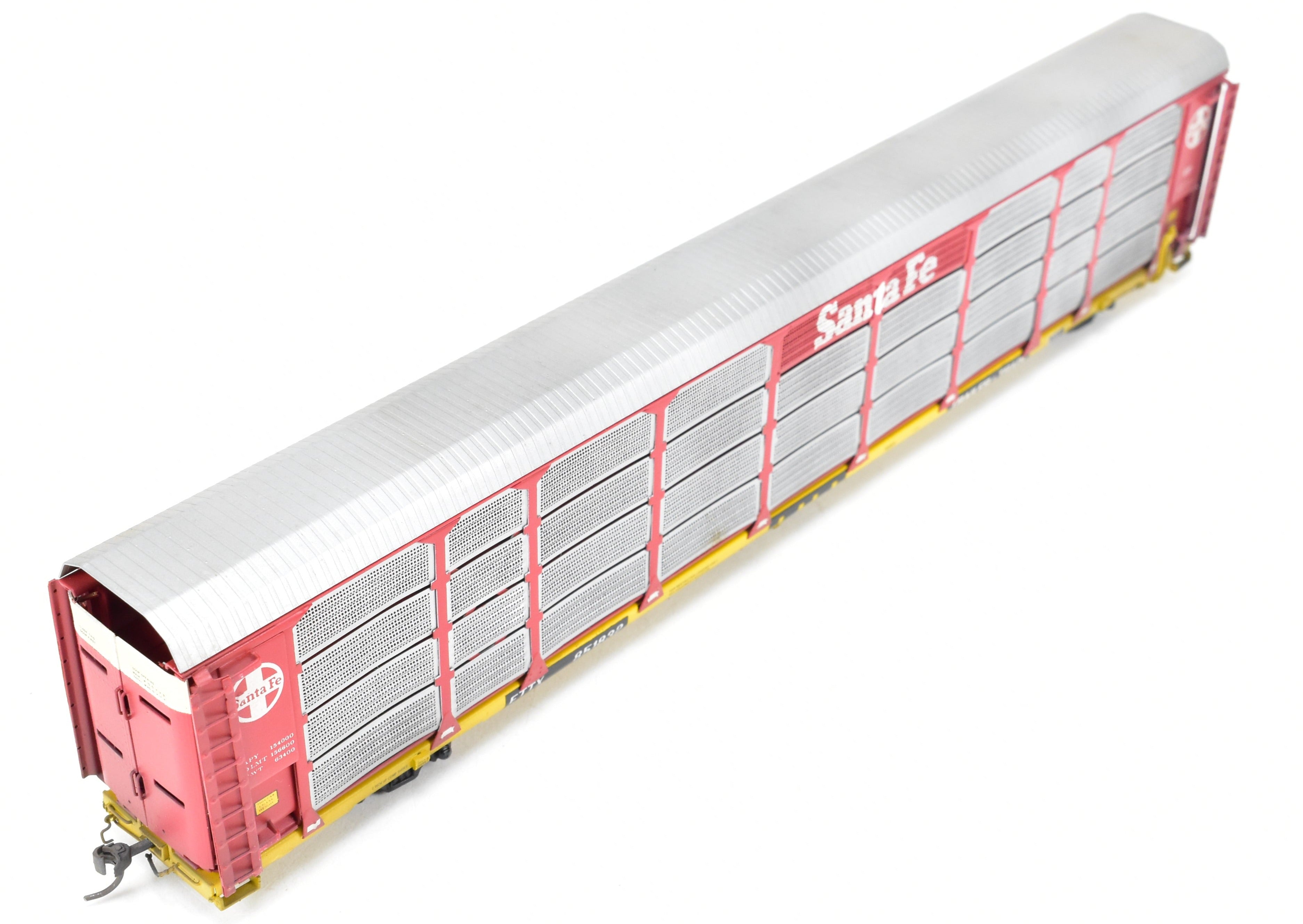 Custom Painted HO Brass Tri - Level Auto Rack No. 851832 by Overland Models