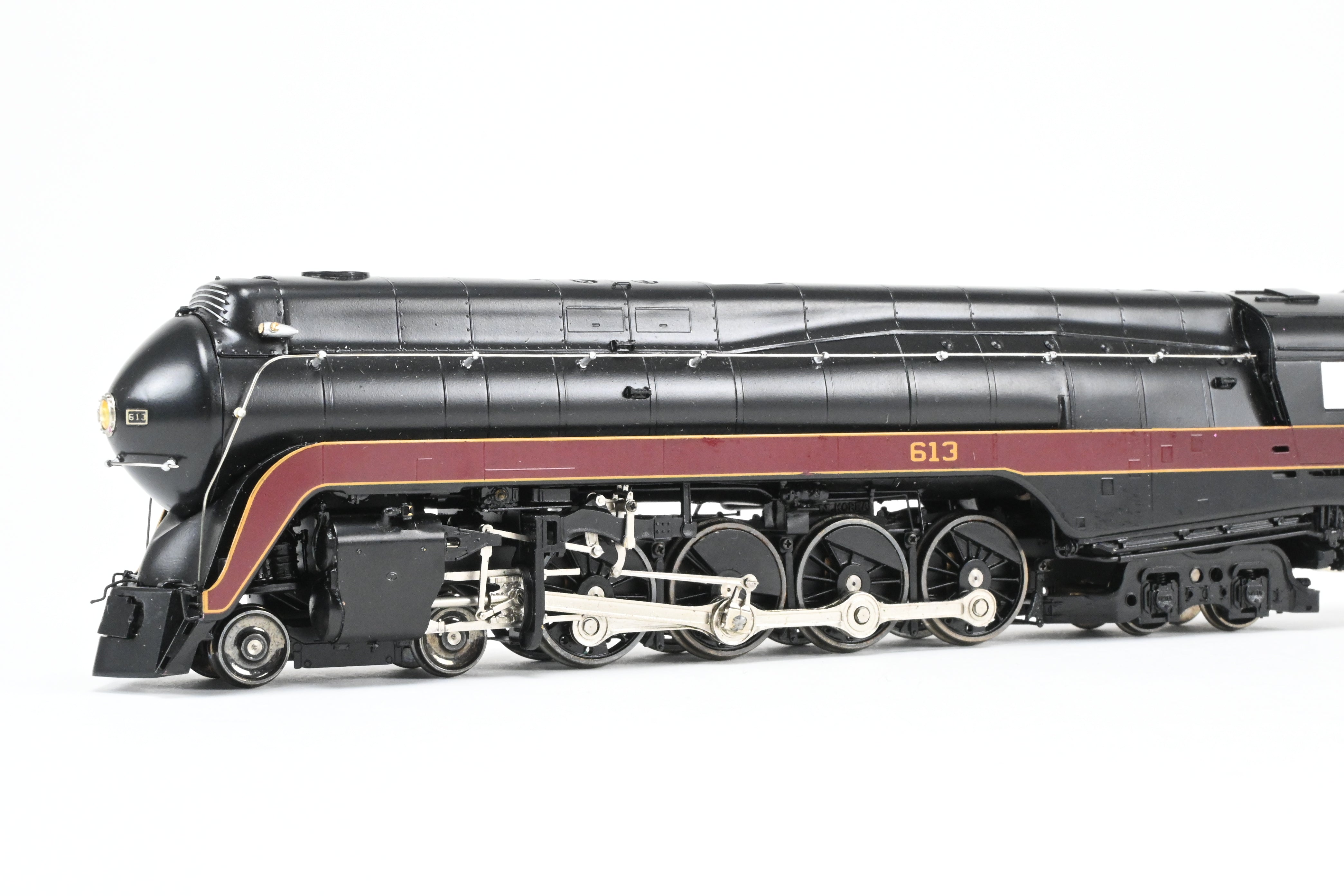 HO Scale Brass Steam Locomotive Model - Overland Models, Inc. Norfolk & Western Class “J” 4-8-4 Streamlined As Built, Factory-Painted FP #613