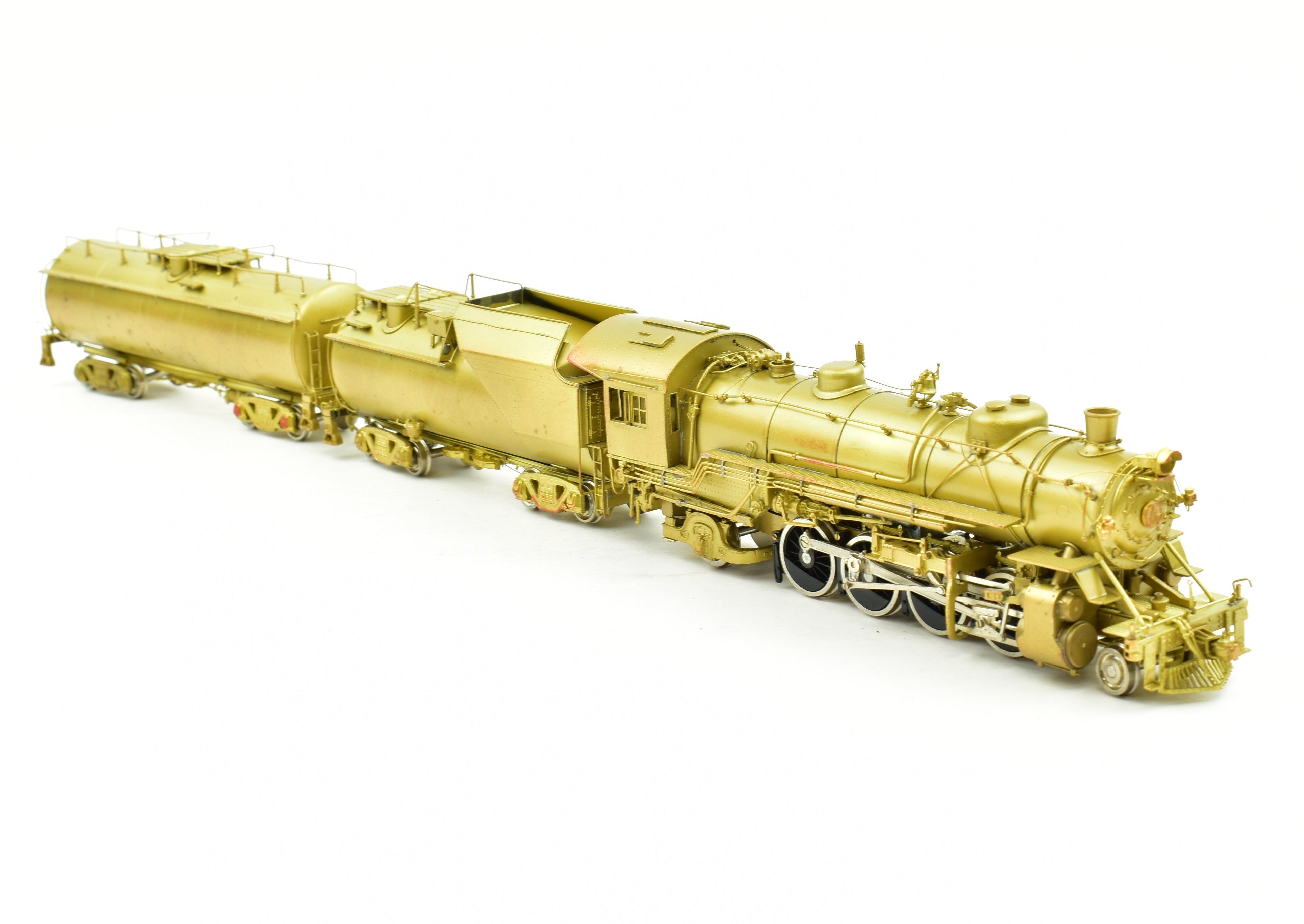 HO Scale Brass Model Train - Westside Model Co. Baltimore & Ohio Q - 4b 2 - 8 - 2 Mikado Steam Locomotive With Auxiliary Tender