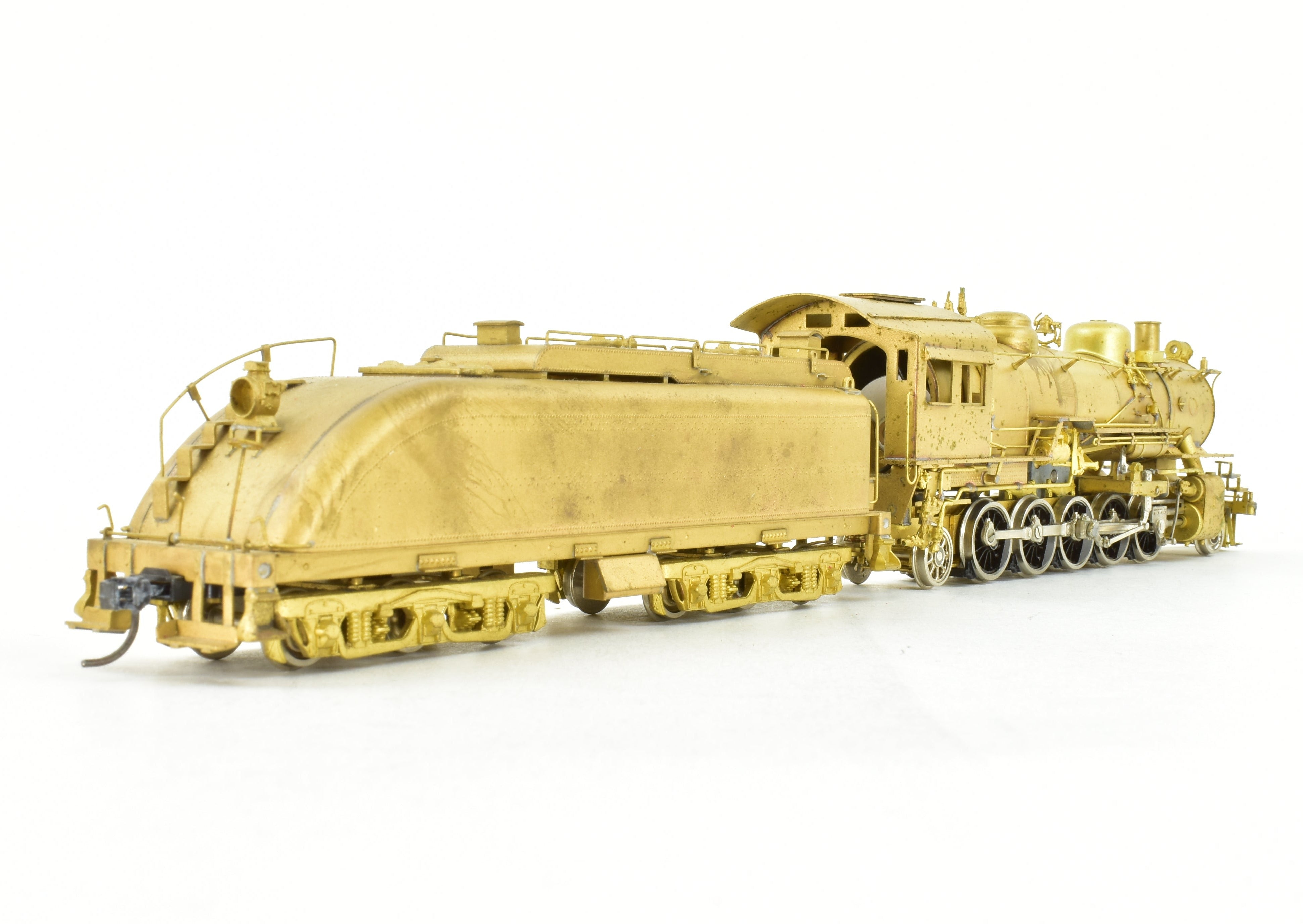 HO Brass Westside Model Co. ATSF Santa Fe 1600 2-10-2 Model with Spare Parts