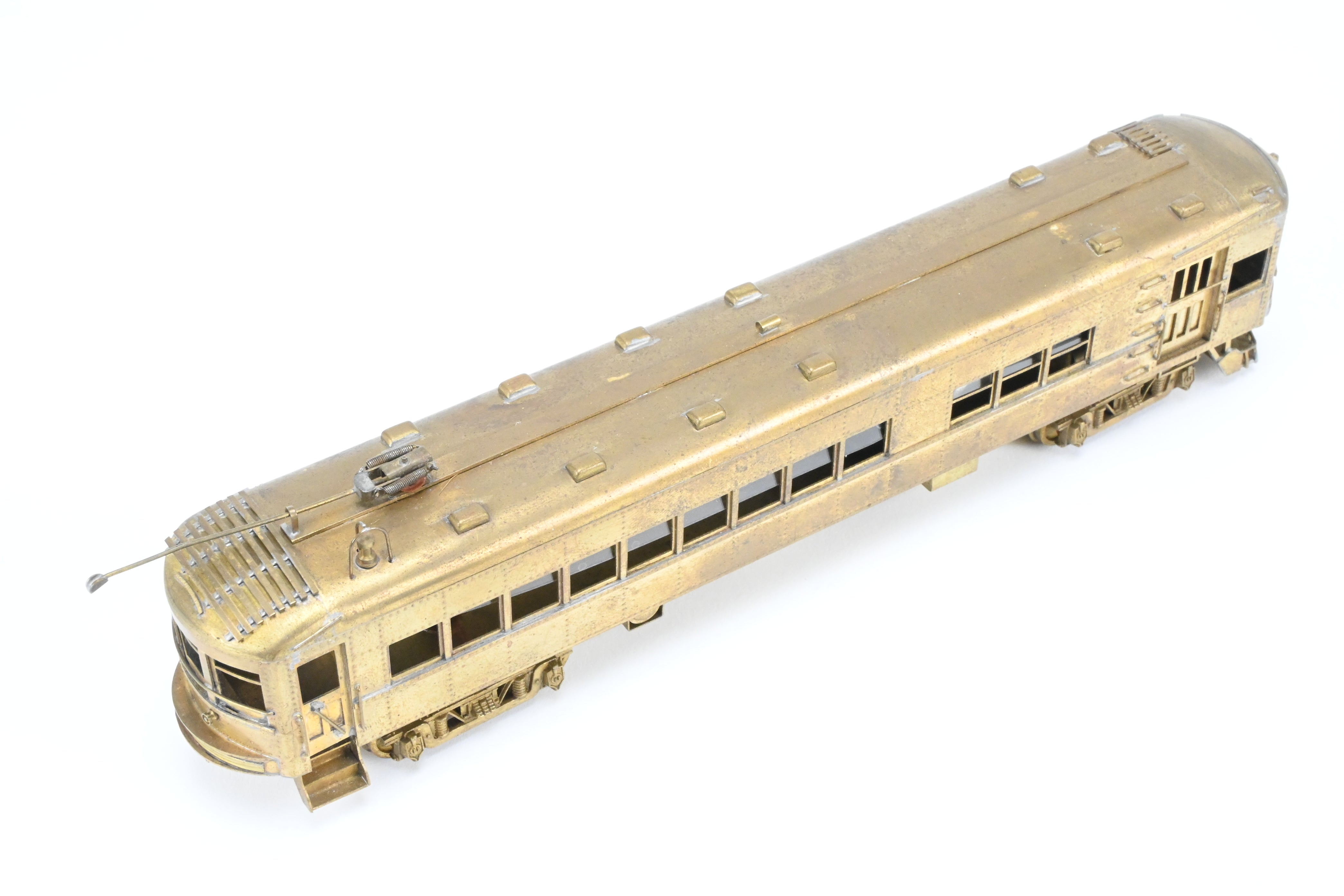HO Scale Brass Ken Kidder Indiana Railroad Passenger RPO Interurban Model with Minor Wear