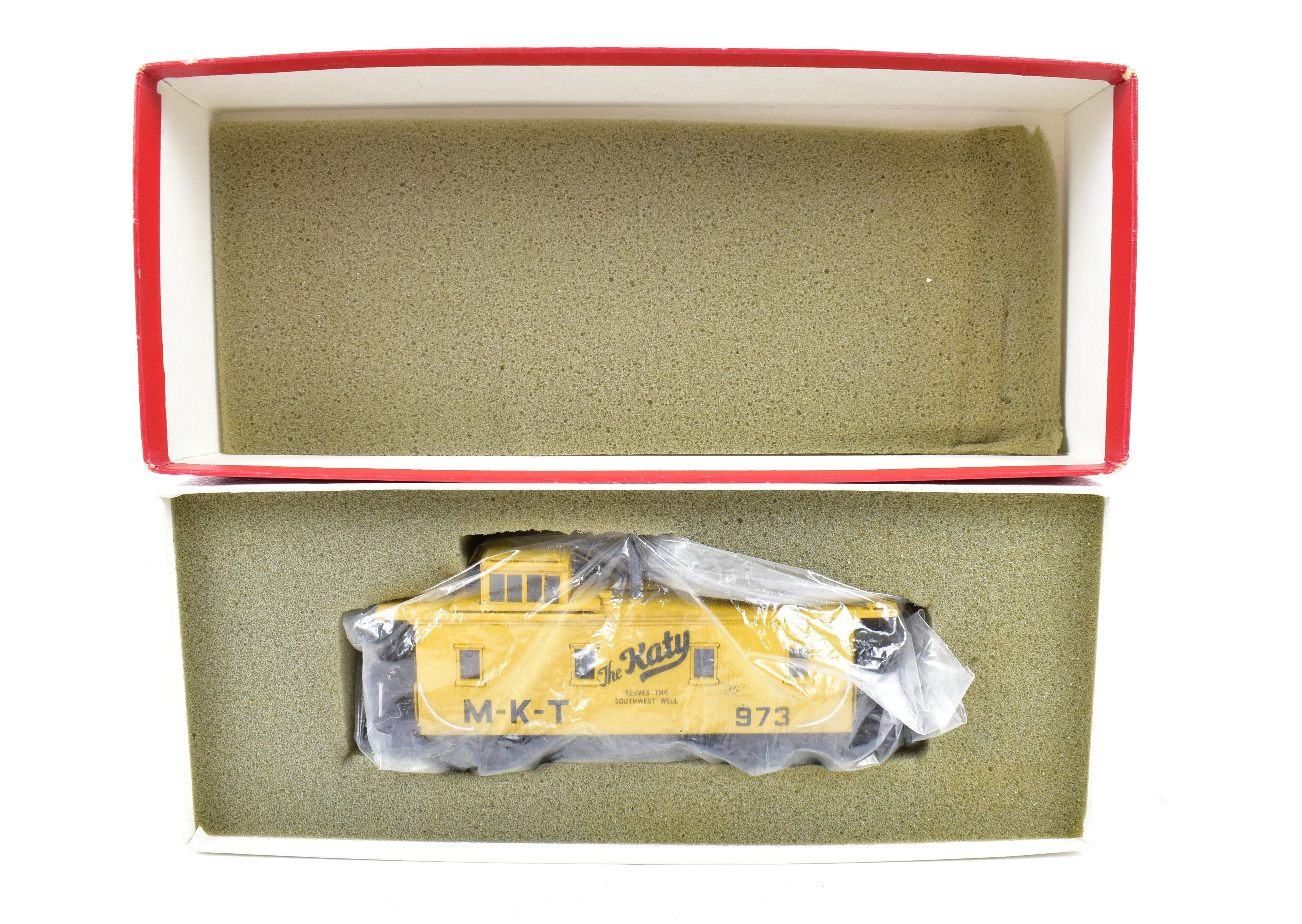 Hallmark Models HO Brass Missouri Kansas Texas Katy Wood Sheathed Caboose, No Original Box