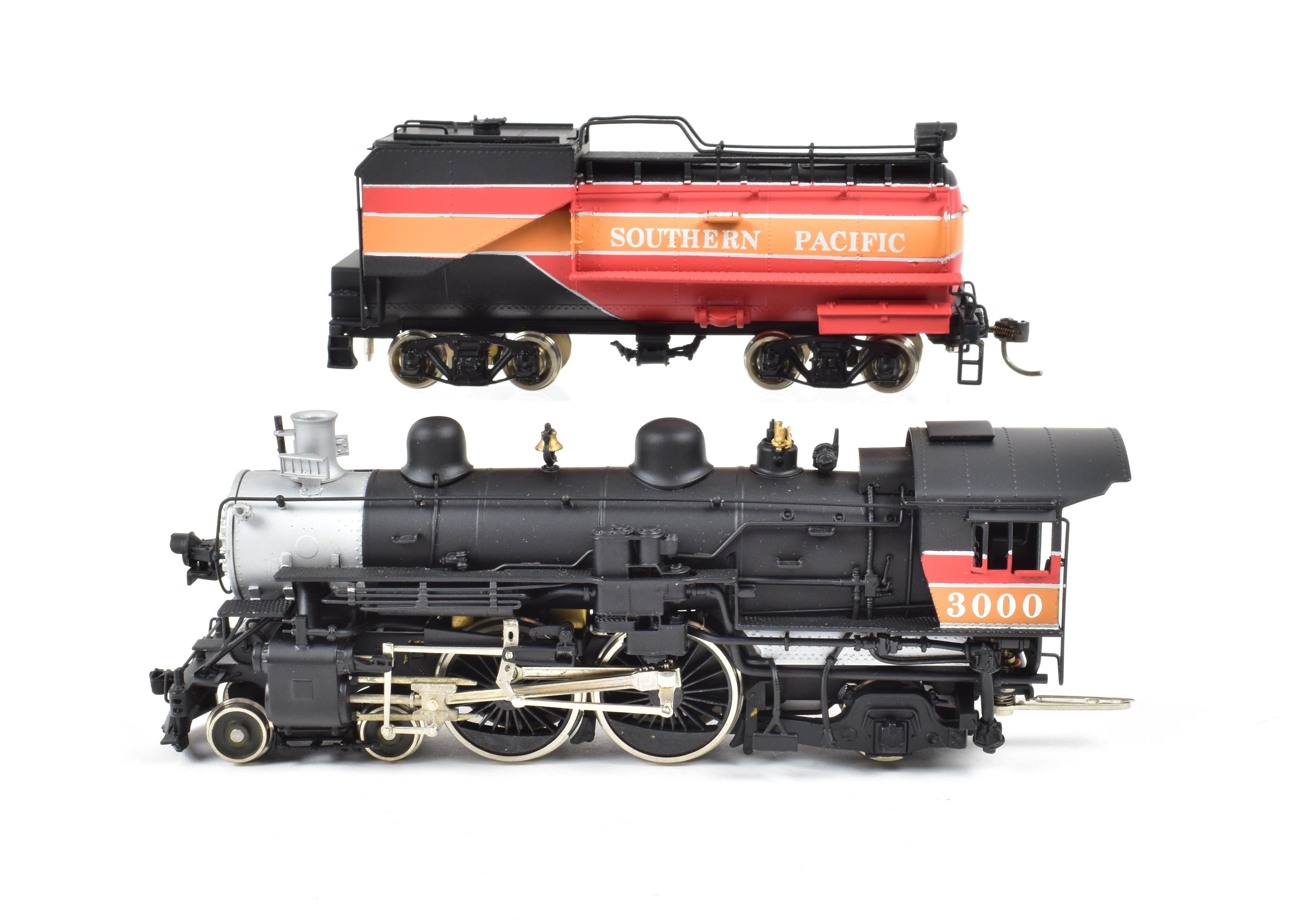 HO Scale Brass Model Train - Westside Model Co. Southern Pacific Class A - 6 Atlantic 4 - 4 - 2 F/P Daylight Locomotive #3000