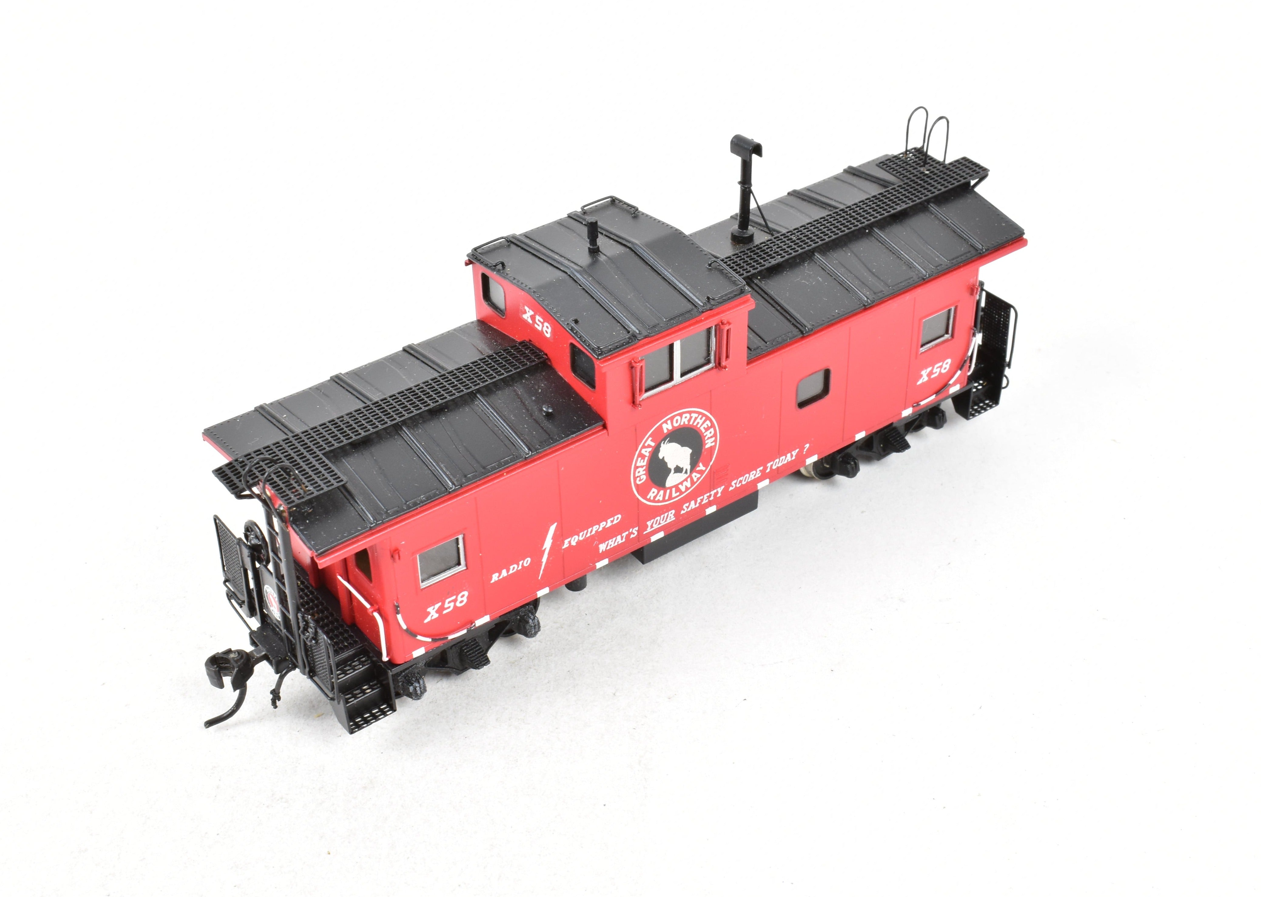 HO Scale Brass Model of the Oriental Limited Great Northern CON X Caboose X41 - 95 Class FP for Model Train Enthusiasts