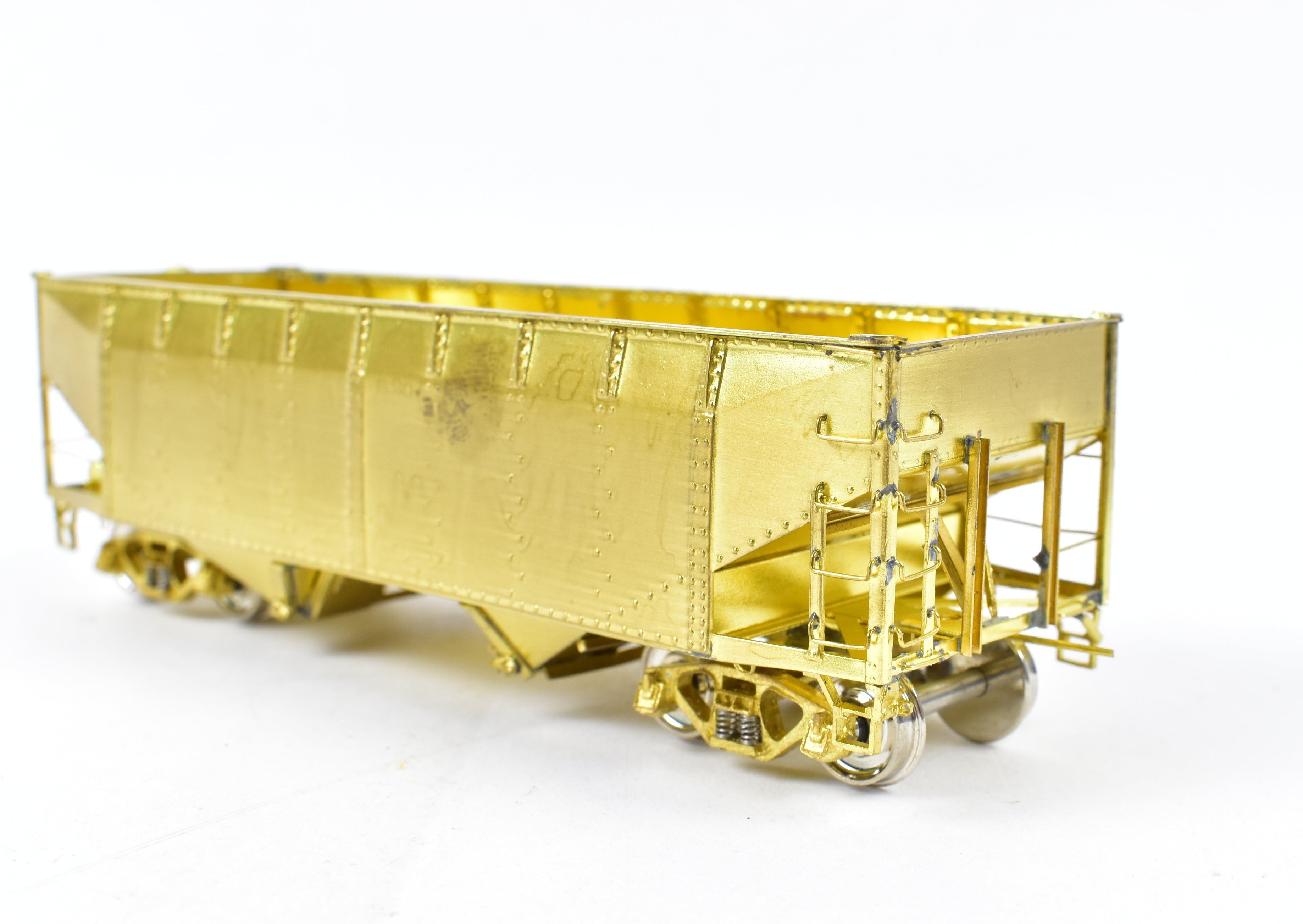 HO Scale Brass Freight Car - Overland Models, Inc. Chesapeake & Ohio (C&O) H-6 2 Bay Hopper Model