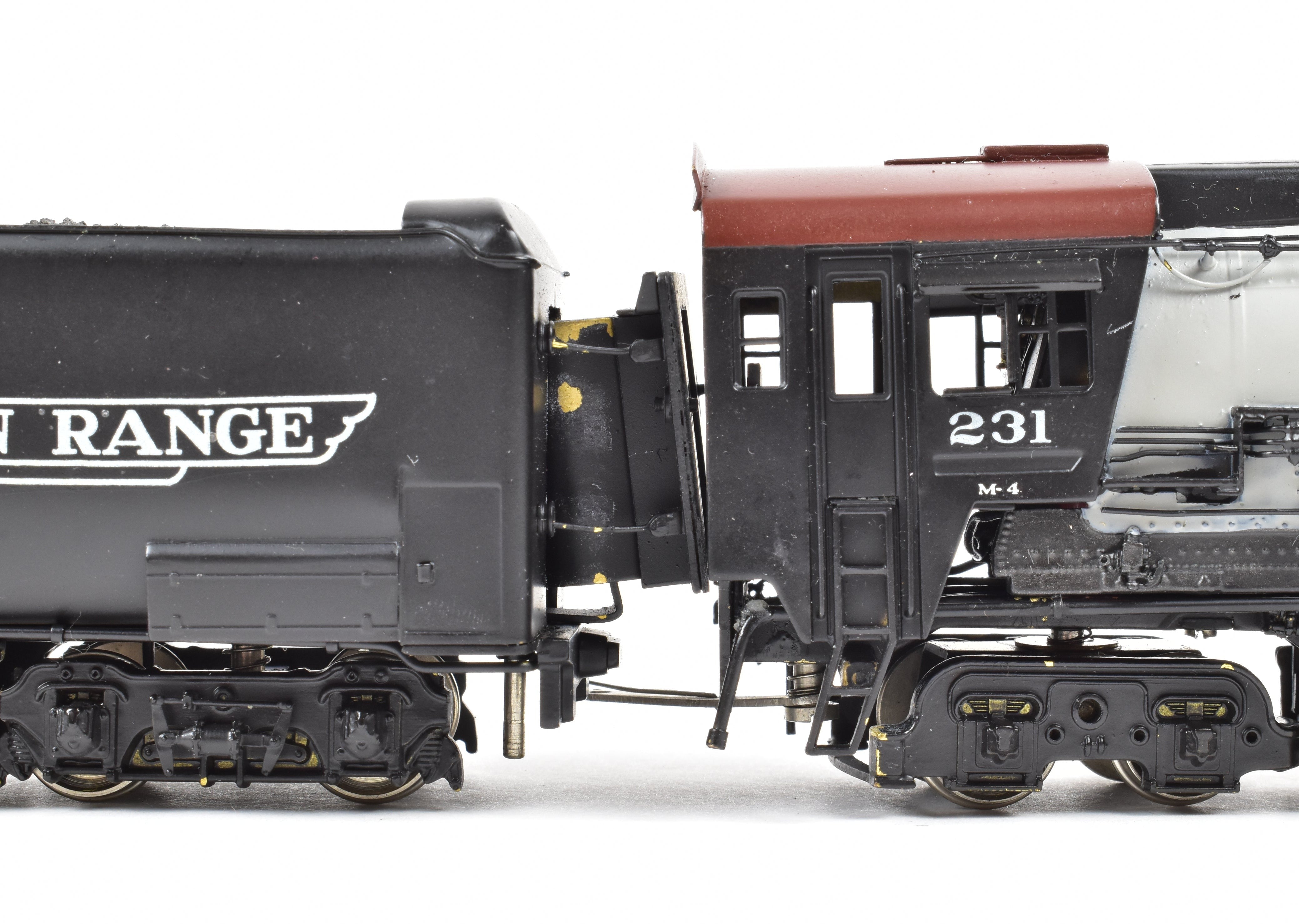 HO Scale Brass Model Train Set by Westside Model Co. - DM&IR Duluth, Missabe, & Iron Range 2-8-8-4 Yellowstone M-4 Locomotive with Caboose C/P