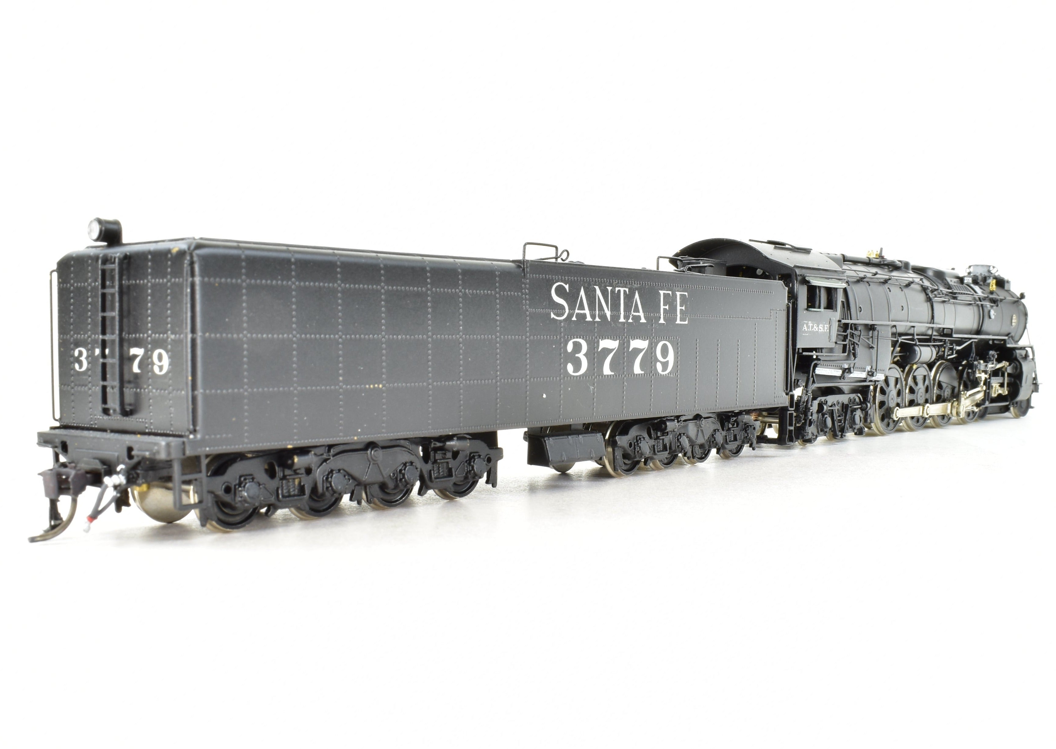 HO Scale Brass PFM - United ATSF - Santa Fe 4-8-4 Northern Steam Locomotive Model from 1981 Hi - Grade Tapered Rods Version with Custom Painting