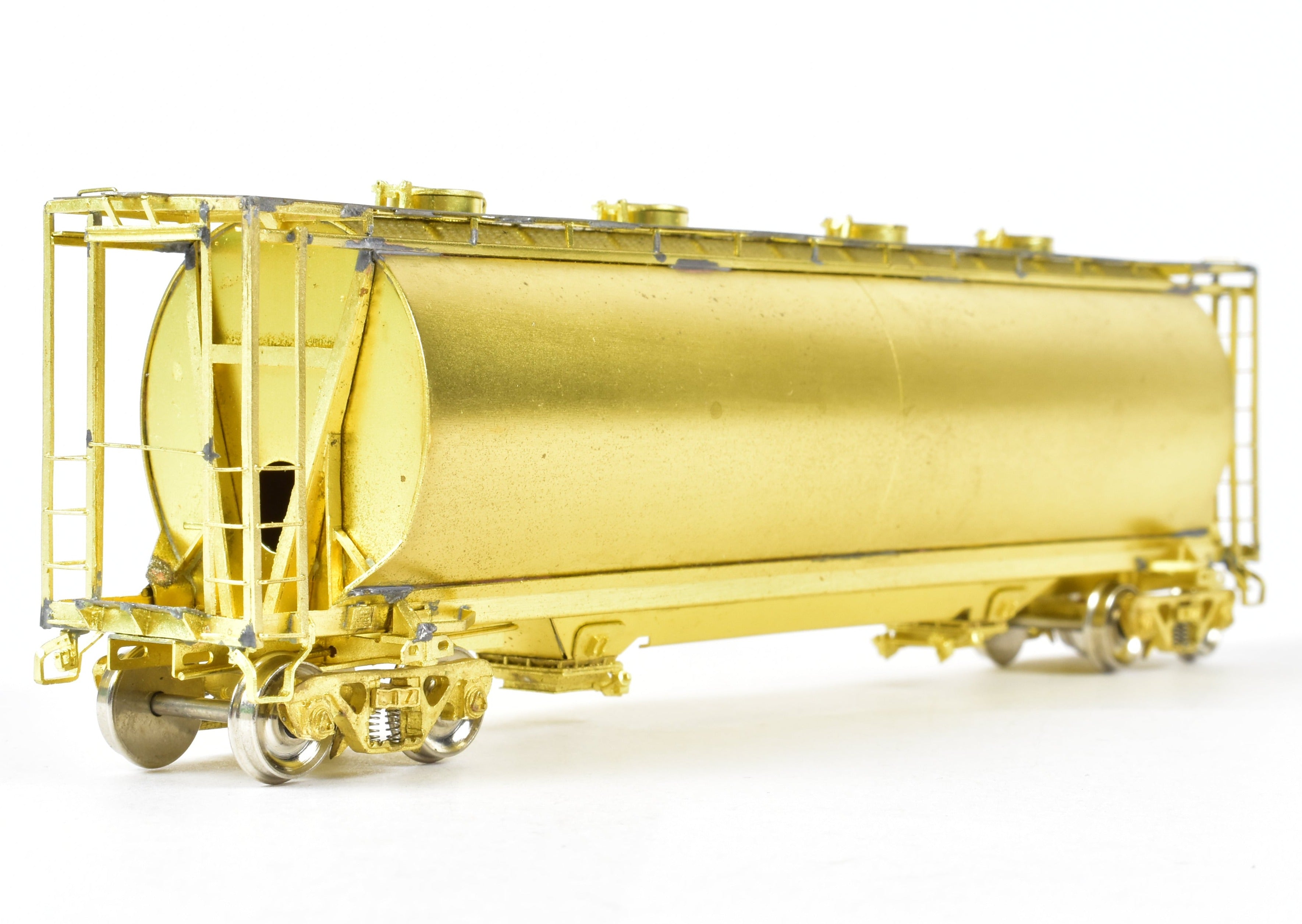 HO Scale Brass 2-Bay ACF Cylindrical Hopper Model by Overland Models, Inc. (OMI) for Central Railroad of New Jersey (CNJ) or Conrail (CR)