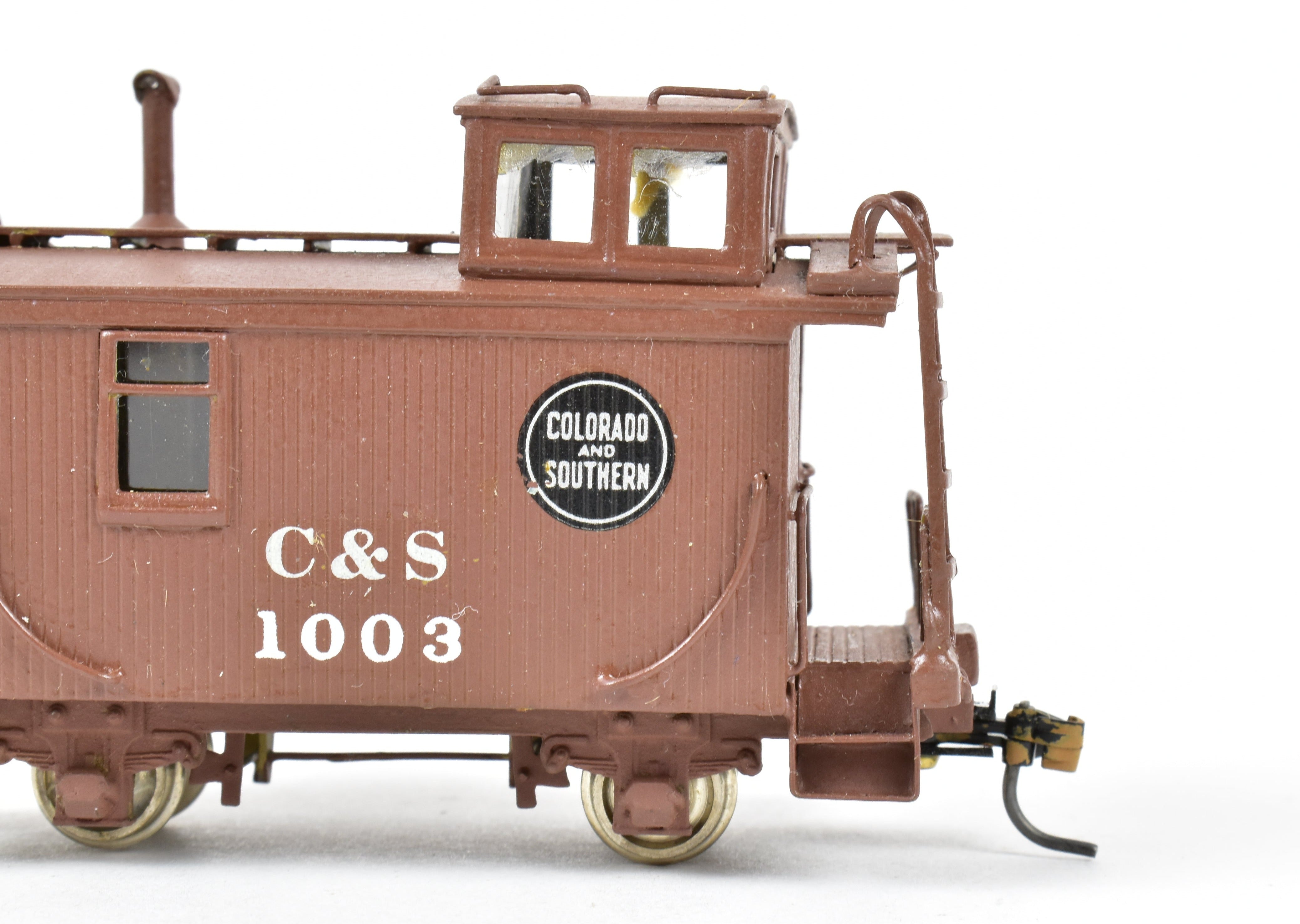 HOn3 Custom Painted NJ Brass 2-Axle Caboose #1003 - Colorado & Southern