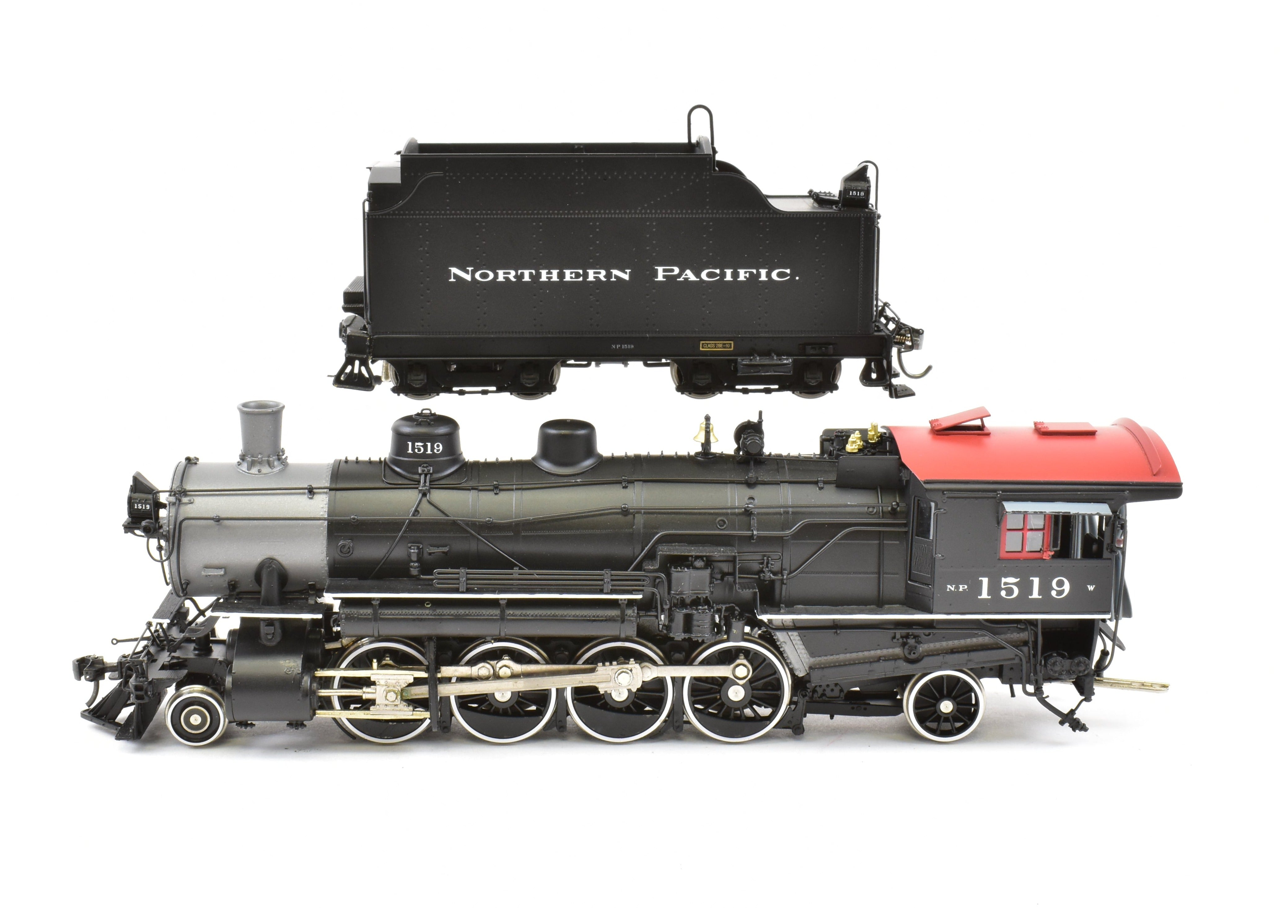 HO Scale Brass Northern Pacific Class W 2-8-2 Version 1A Painted Locomotive No. 1519 by W&R