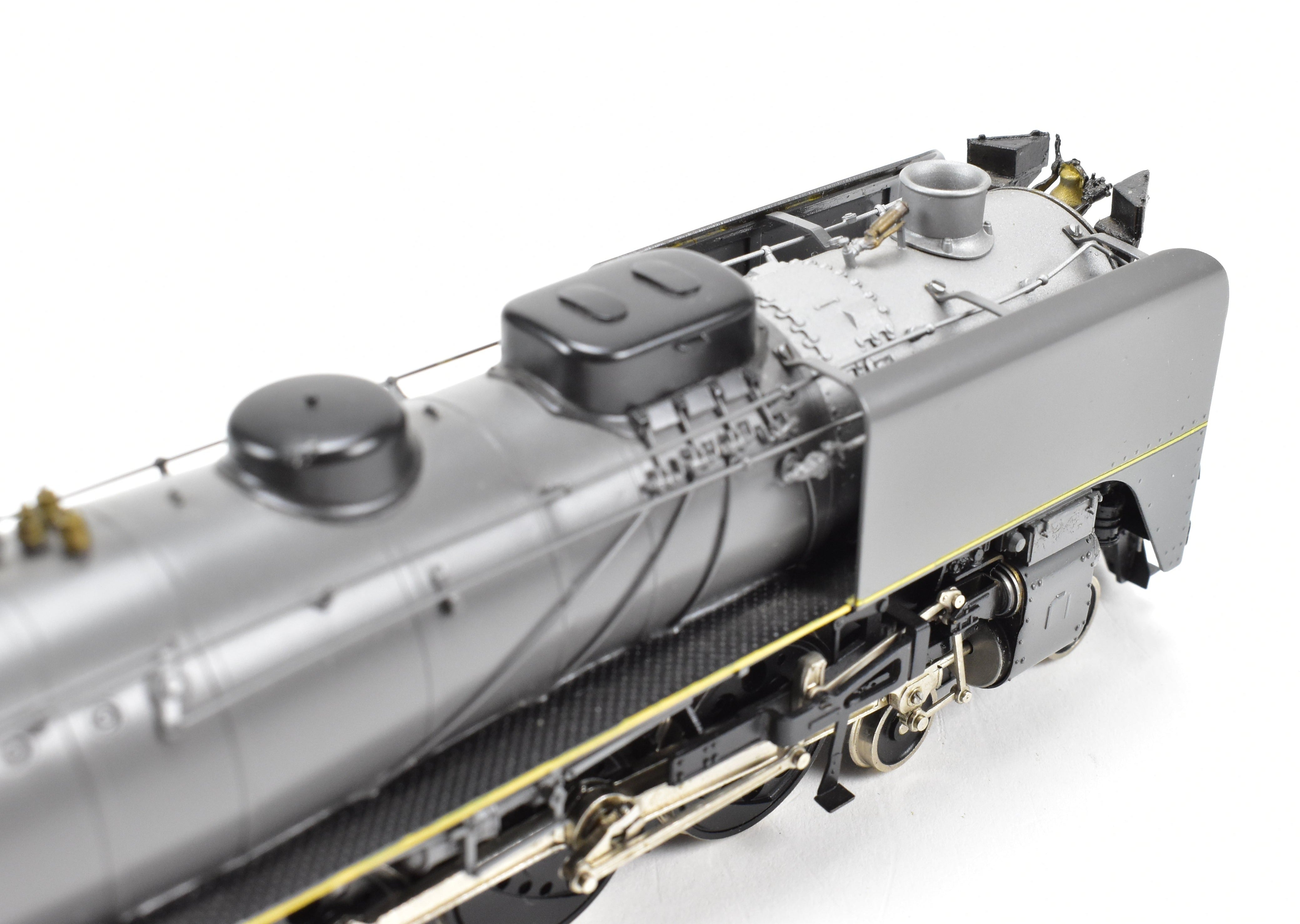 HO Scale Brass PFM - United Model Train - Union Pacific 4-8-4 Modern FEF-1 with Two-Tone Grey and Yellow Custom Paint, Run Number 807 from 1981