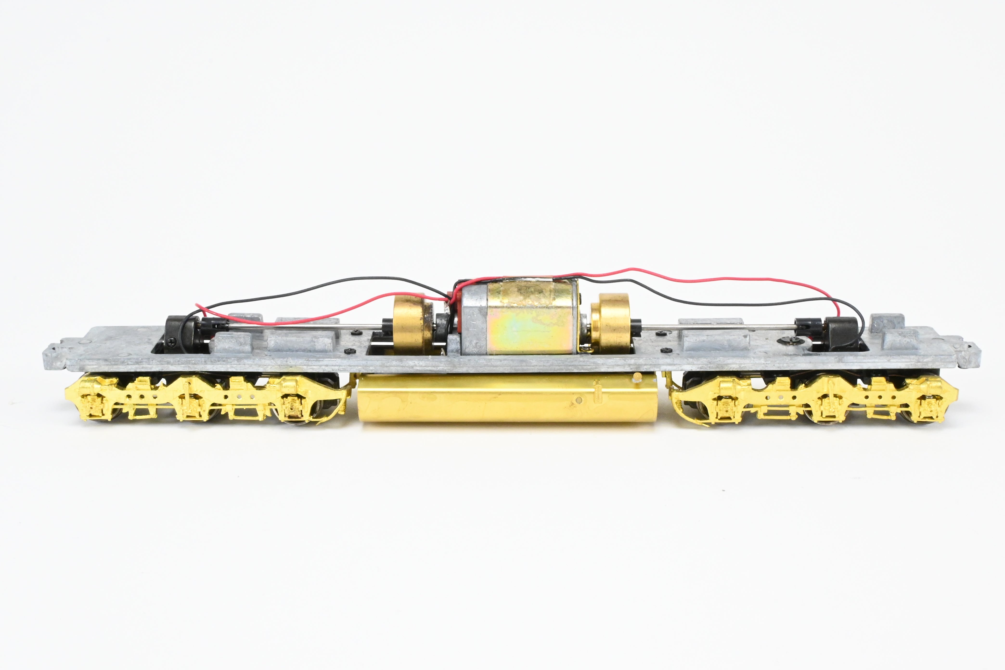 HO Scale Brass Model Train Drive Systems by Overland Models Inc. for Athearn EMD SD40 - 2 Locomotives with HT - C Trucks and Large Fuel Tank