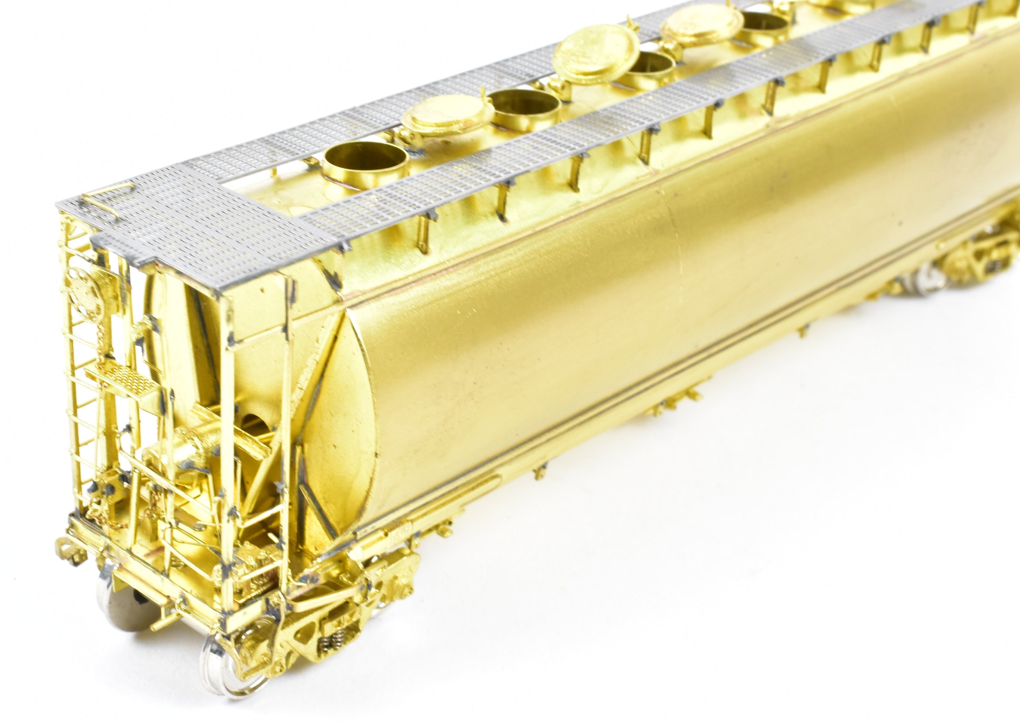 HO Scale Brass Model Train - OMI (Overland Models, Inc.) CB&Q - Burlington Route ACF Cylindrical Covered Hopper for Model Railroad Enthusiasts