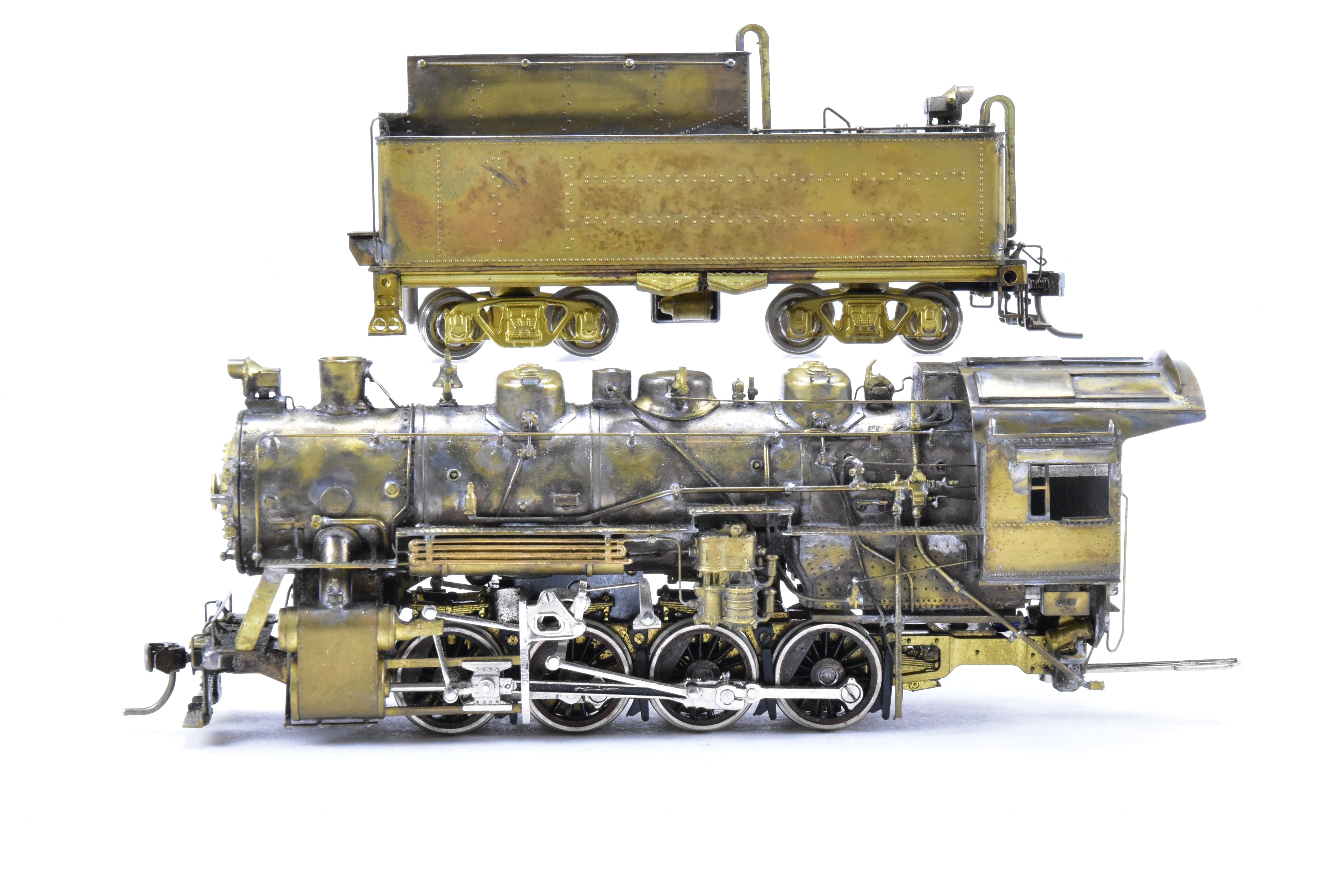 Exquisite HO Scale Brass Custom Model of Missouri Pacific 0-8-0 No. 9701 Scratch Built by Joe G. Collias - One-of-a-Kind Collector's Item