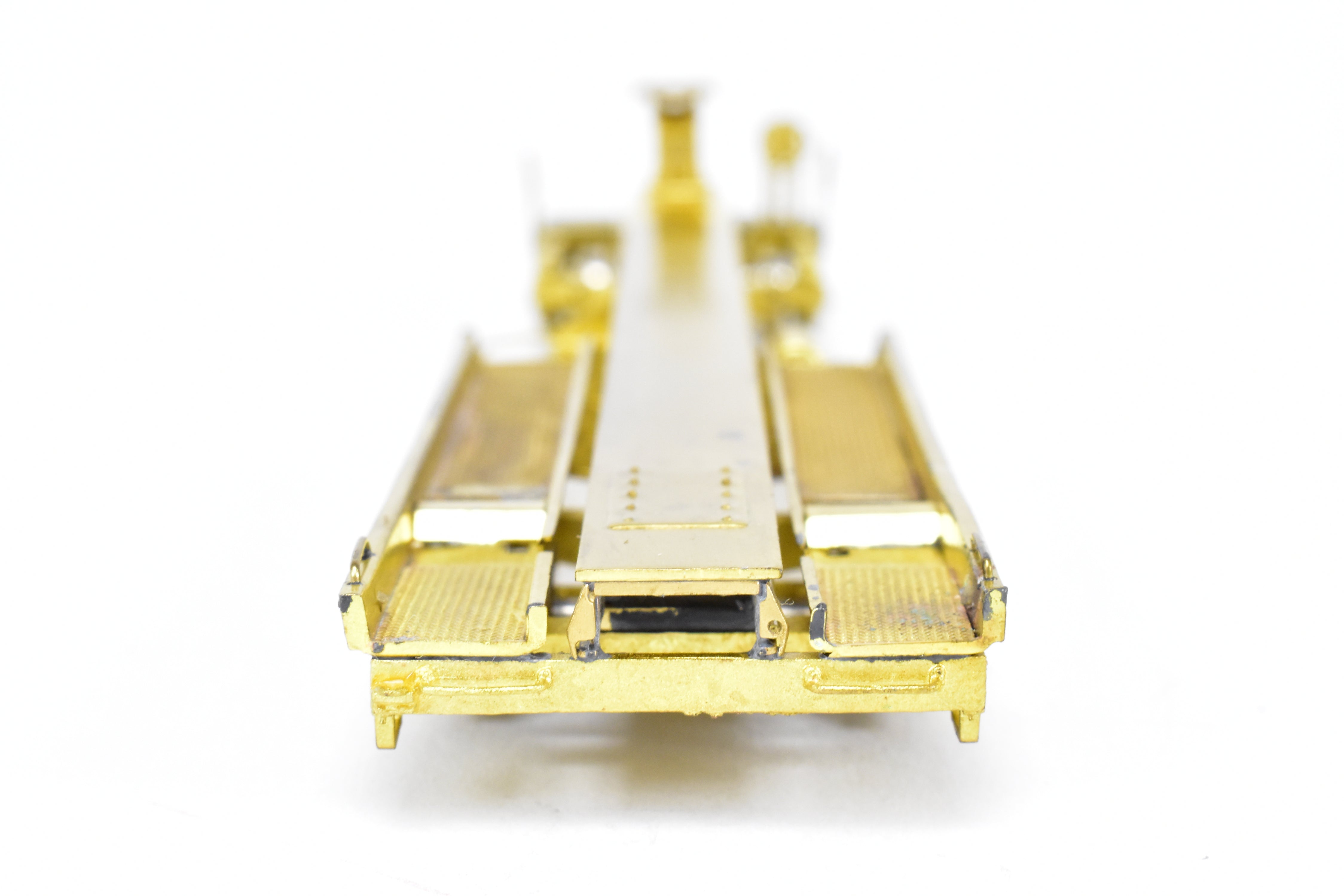 HO Scale Brass Model Railroad Car - Overland Models, Inc. (OMI) Representing Various Roads TTX - Trailer Train (TTUX) Thrall Front Runner 50' TOFC Car with National Unitruck