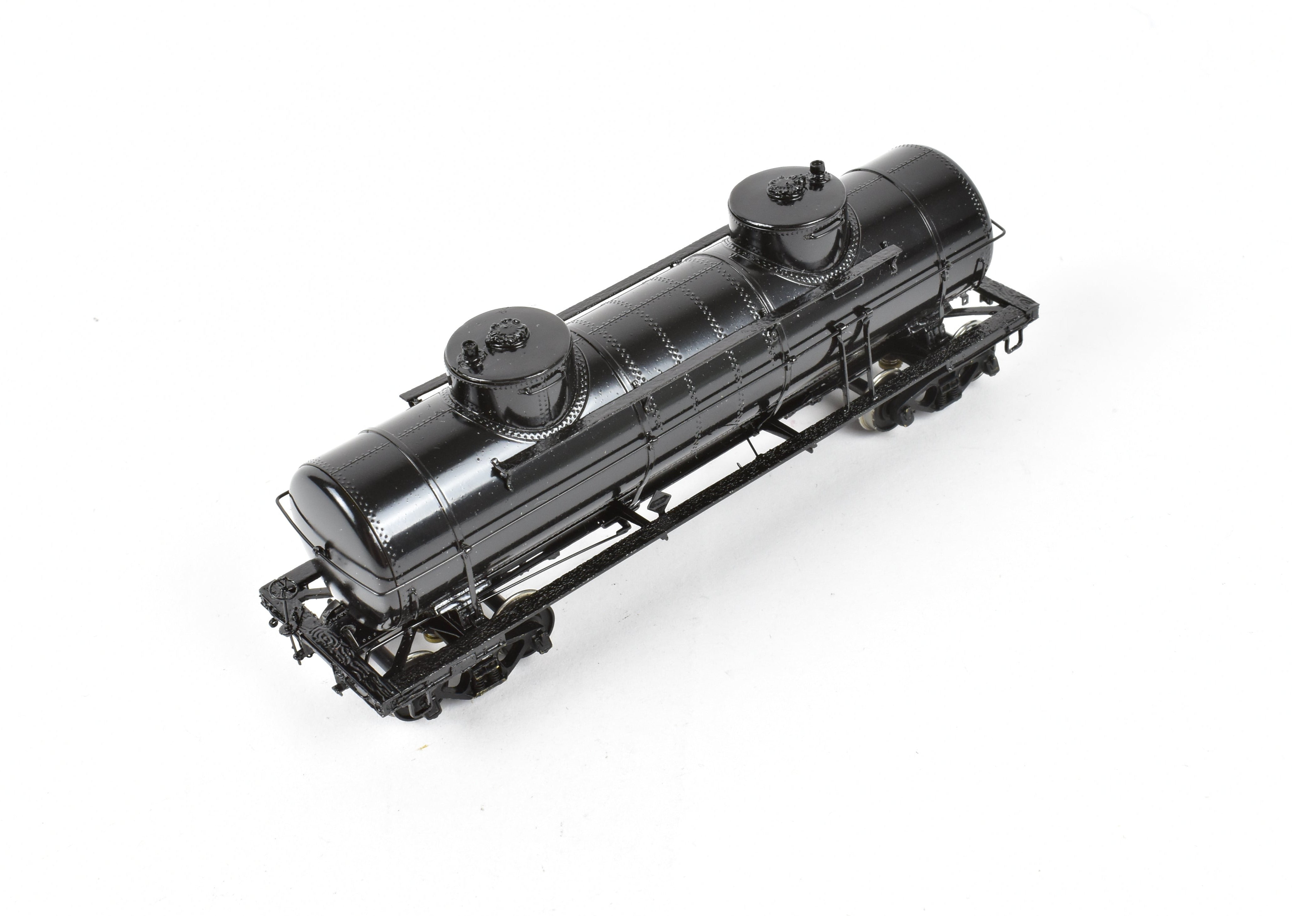 OMI HO Brass 8,000 Gallon ACF Double Dome Tank Car, Black Unlettered