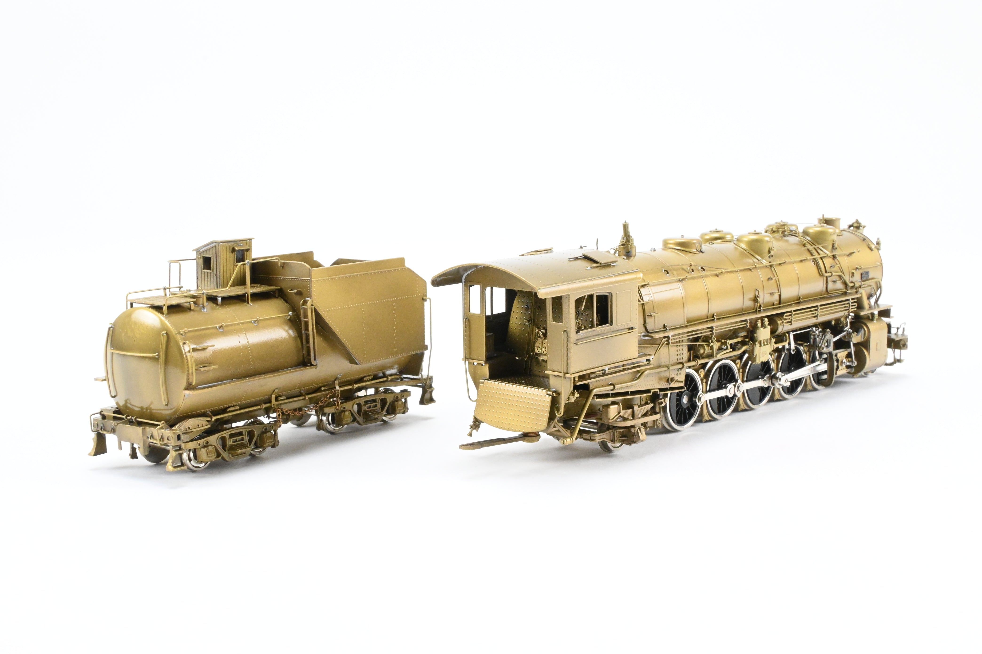HO Scale Brass Pacific Fast Mail (PFM) Model Train - United D&RGW - Denver & Rio Grande Western 2-10-2 Early Version F-81 Crown Model with High - Detail Features