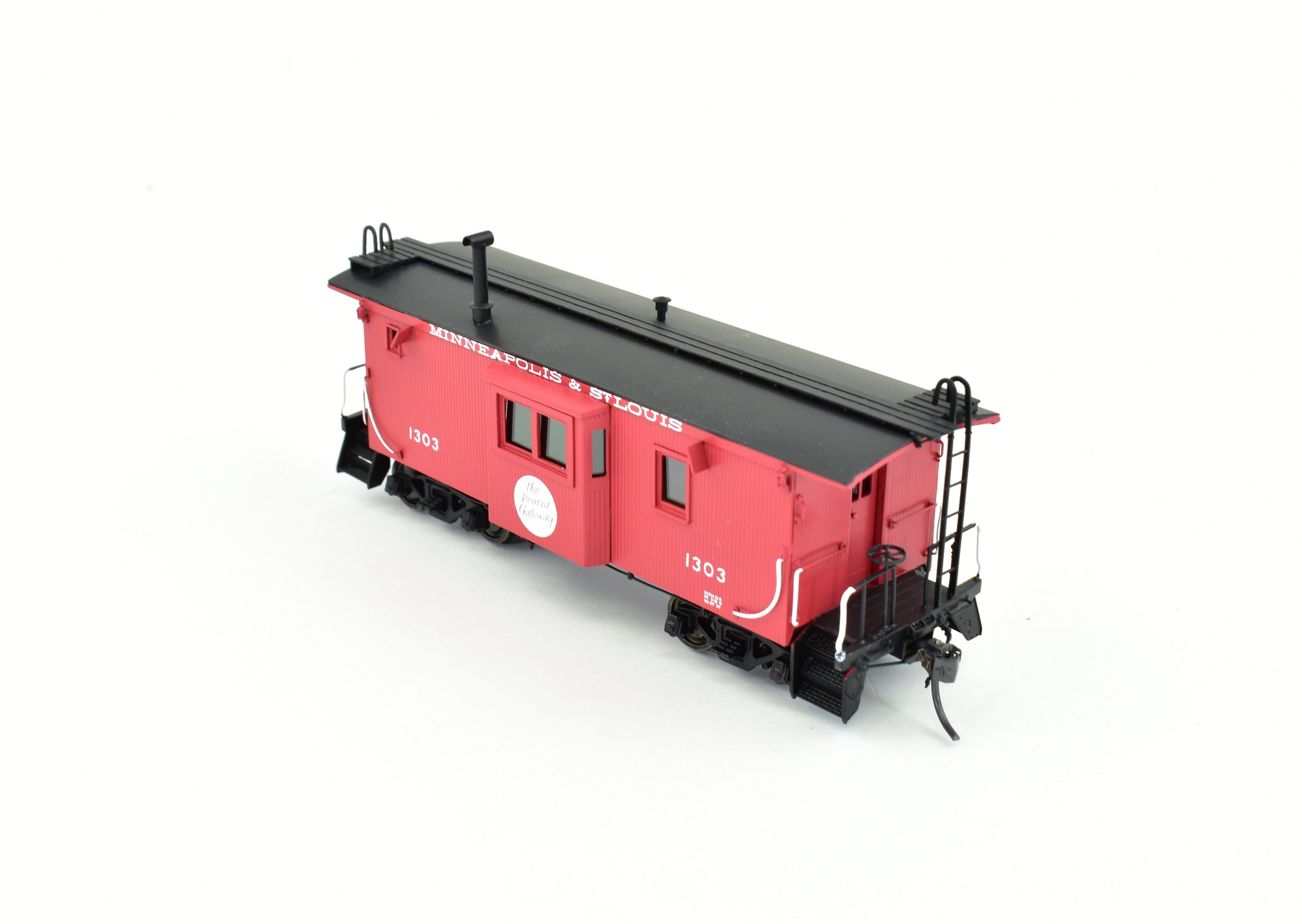 HO Brass DVP Minneapolis & St Louis Wood Bay Window Caboose Model FP 2006