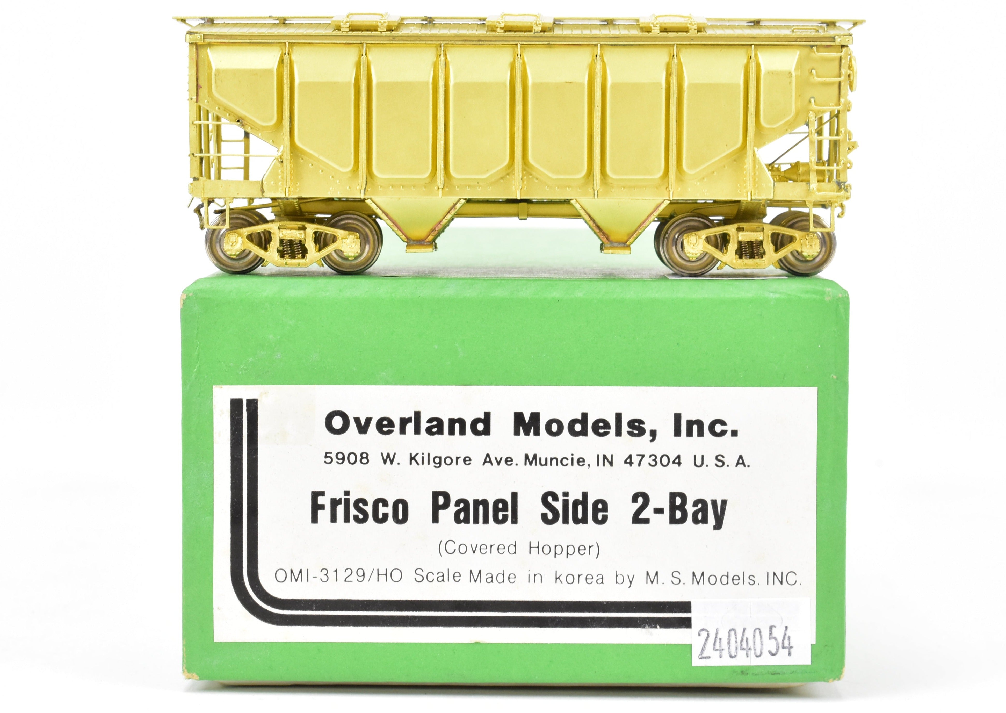 HO Brass OMI Frisco 2-Bay Covered Hopper by Overland Models