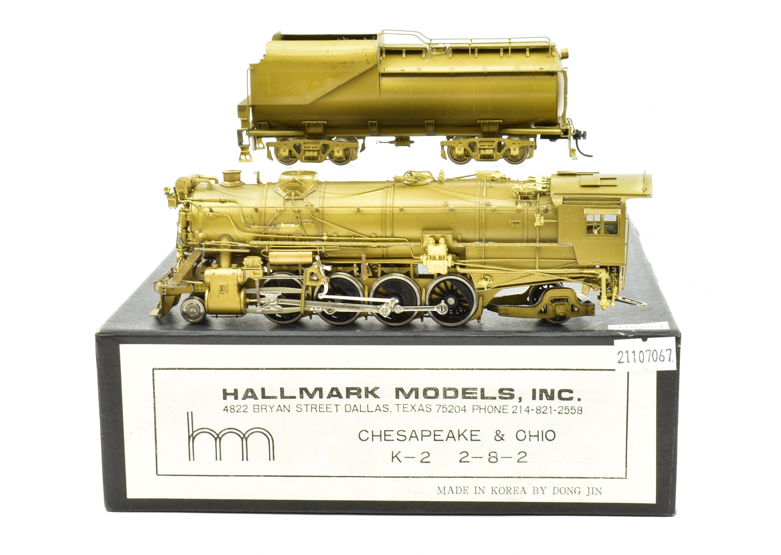 HO Scale Brass Hallmark C&O Chesapeake & Ohio Class K-2 2-8-2 Model