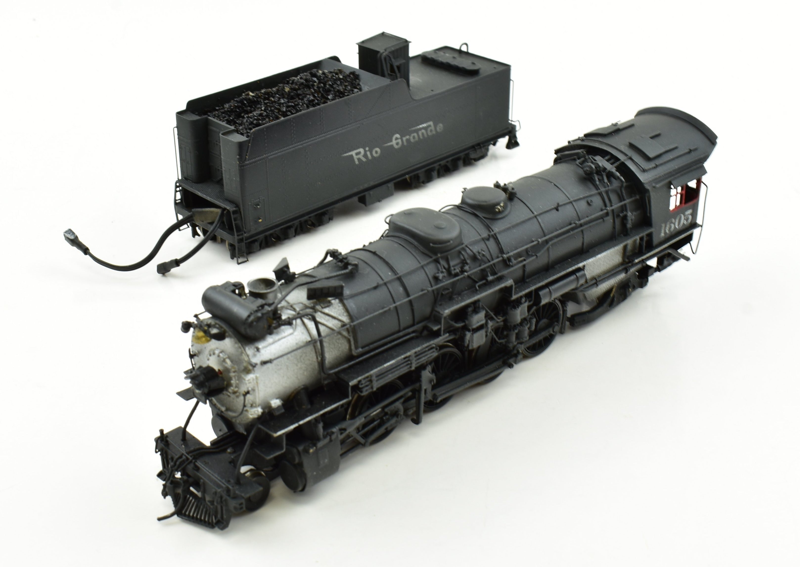HO Scale Custom Painted DCC & Sound Brass Key Imports Model of Denver & Rio Grande Western M - 75 4 - 8 - 2 Mountain Locomotive