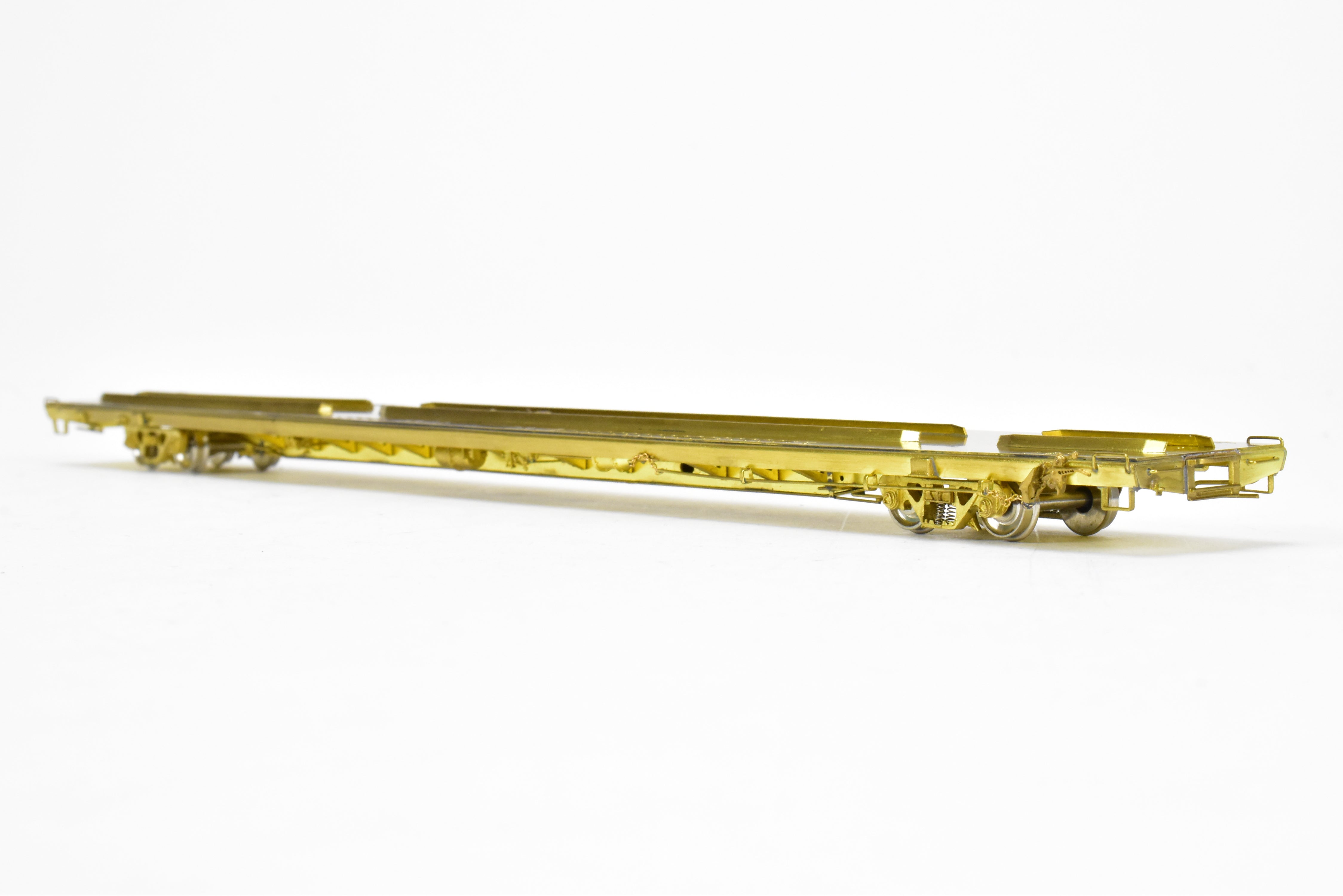 HO Scale Brass Trailer Train TOFC Flat Car 89'-4 Twin 45' by Overland Models, Inc. (OMI), Various Roads, Model Numbers 980100 - 981000