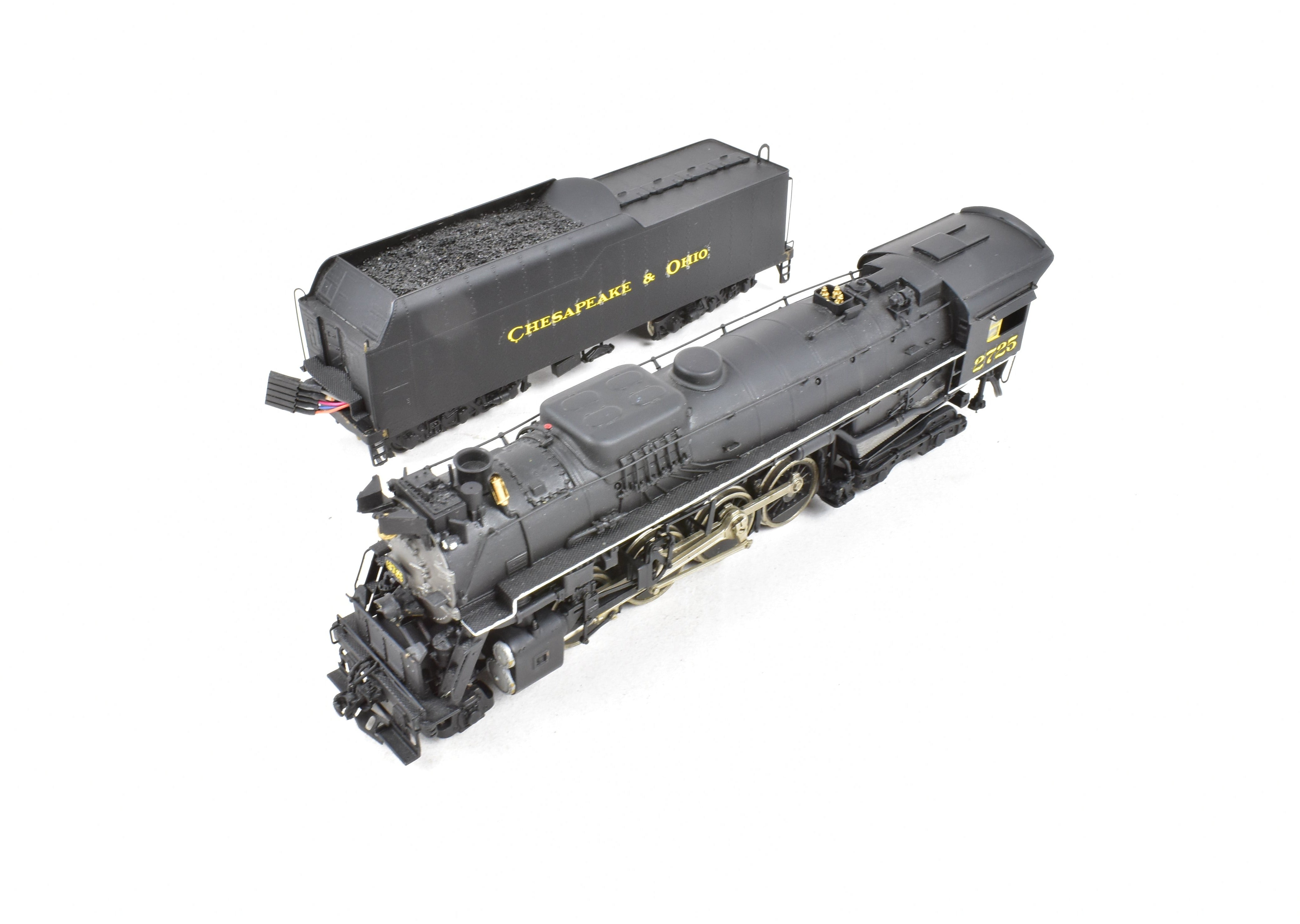 HO Scale Brass PFM Chesapeake & Ohio 2-8-4 Kanawha #2725 Custom Painted DCC Model