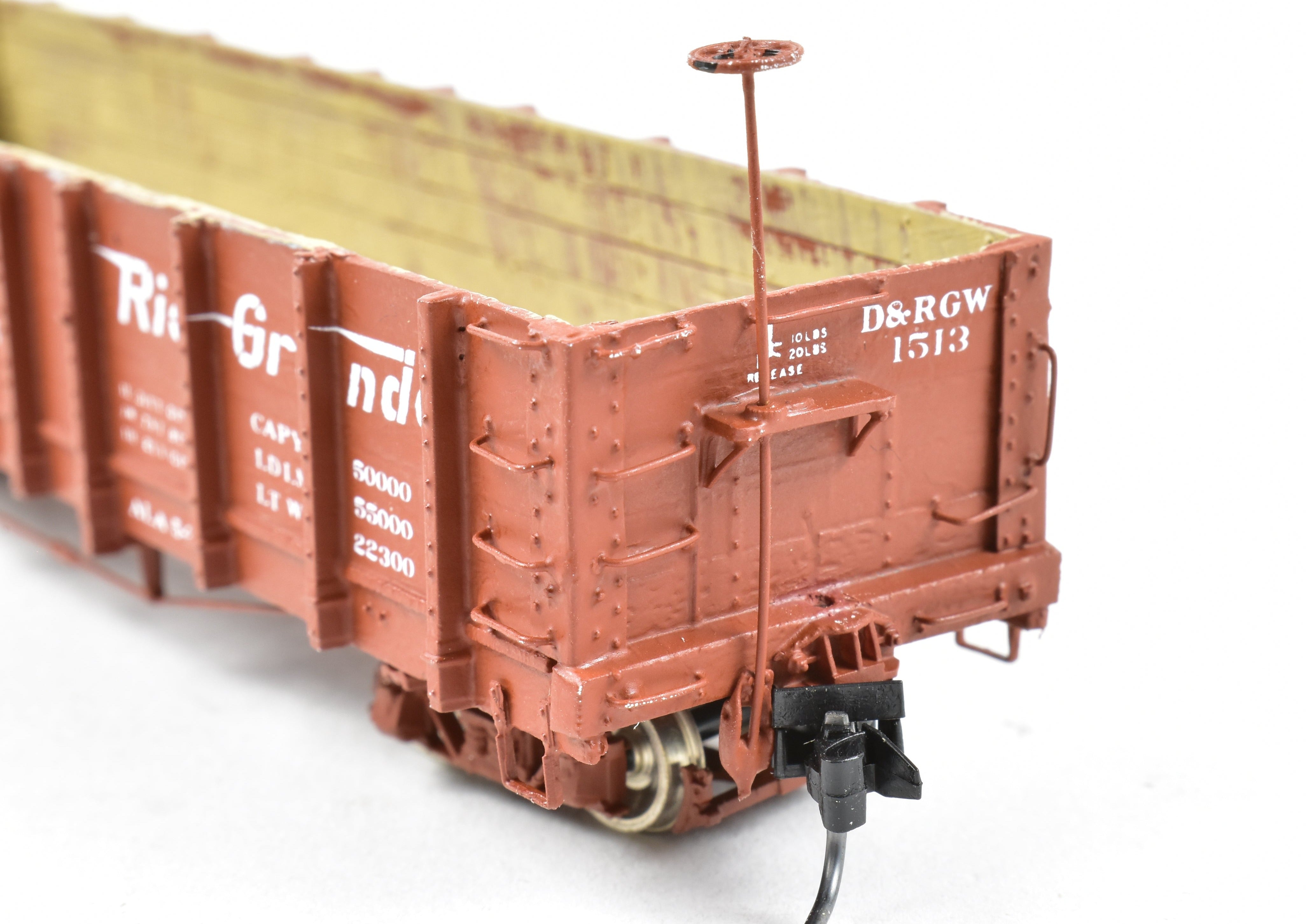 HOn3 Scale Custom - Built Denver & Rio Grande Western (D&RGW) Gondola Model of Leadville Supply Company from the 1940s, #1513