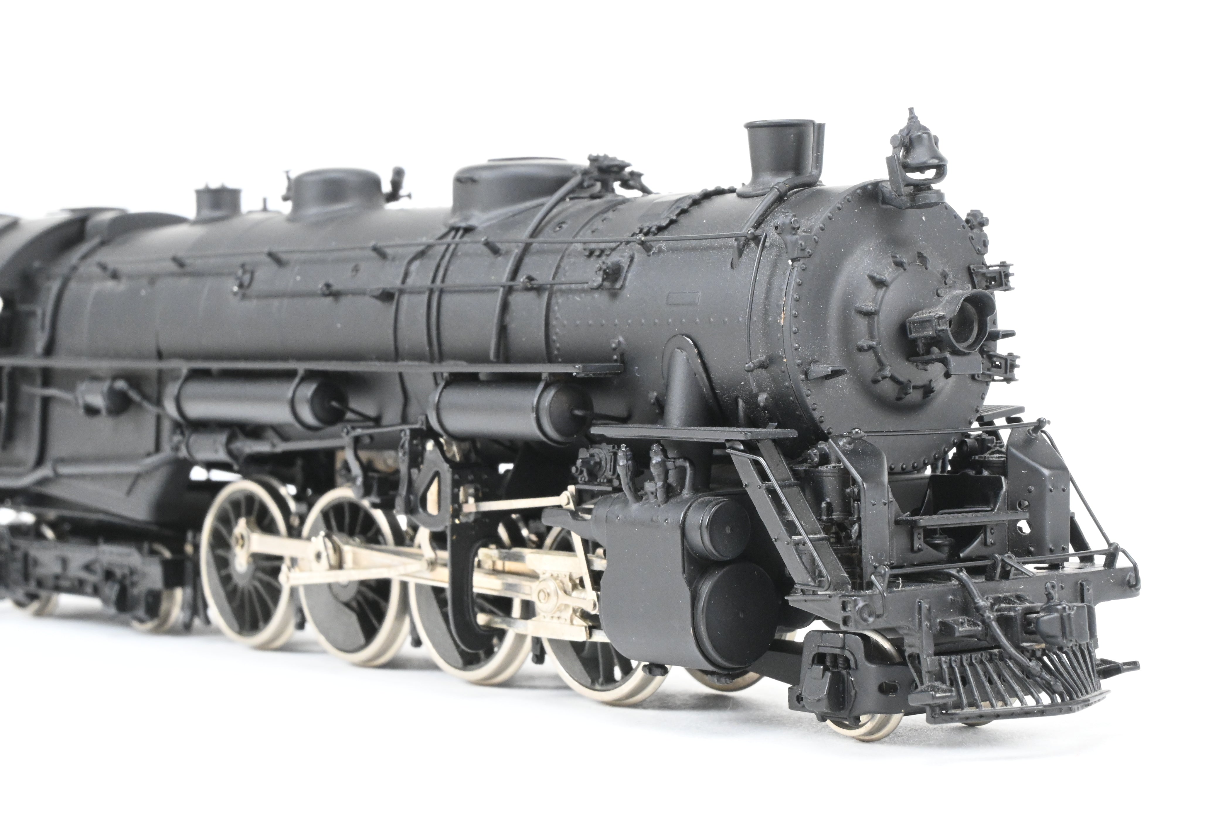HO Scale Brass Oriental Limited Erie Railroad S-3 2-8-4 Steam Locomotive with Spoked Drivers and FP Configuration