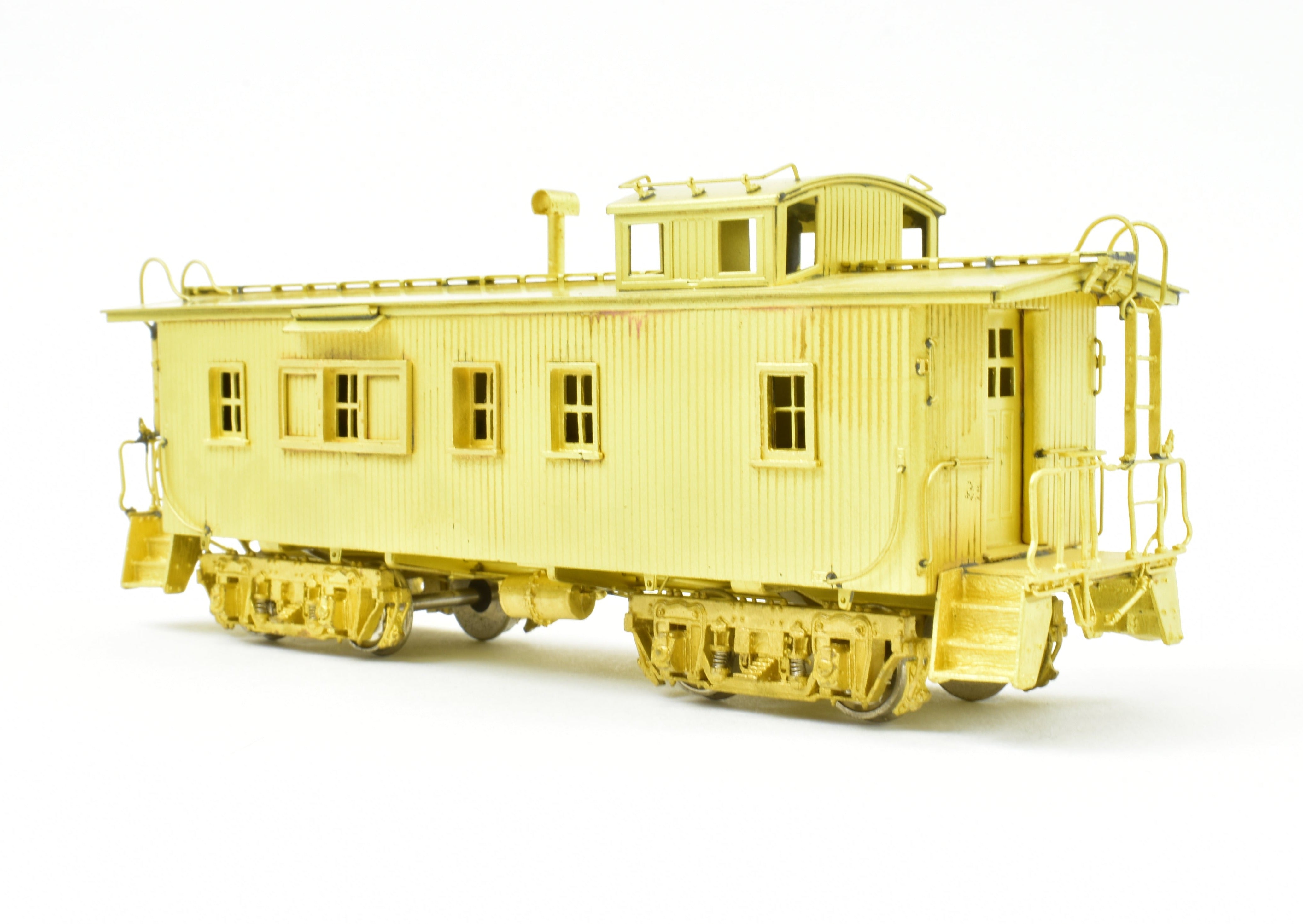 HO Scale Brass Chicago & Northwestern Wood Caboose End Windows by Overland Models, Inc. (OMI) - Ideal for Model Railroading Enthusiasts