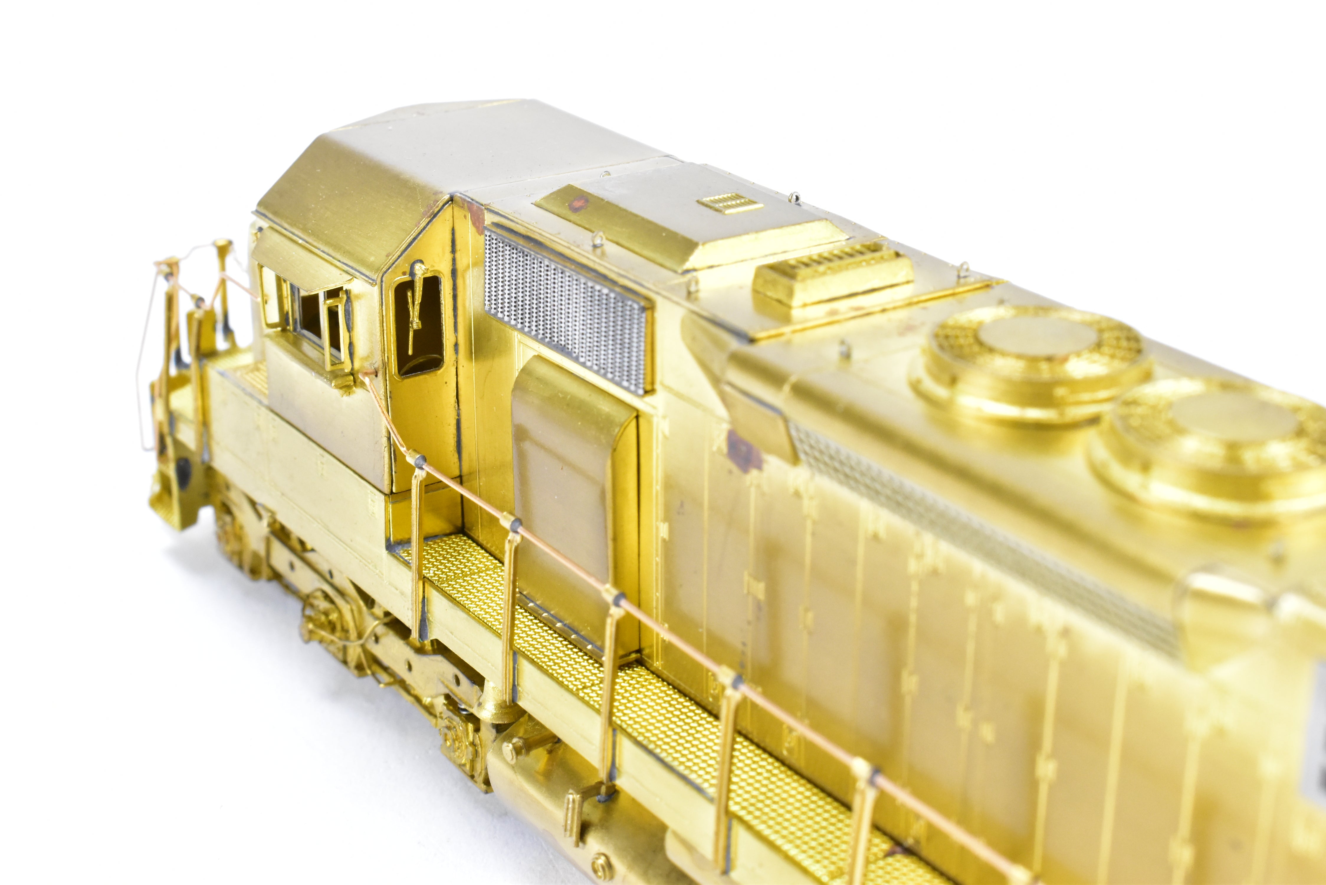 HO Scale Brass Model Train Locomotive - Overland Models Inc. EMD SD40 Low Hood with Dynamic Brakes and Low Mounted Brake Cylinders for Various Railroads