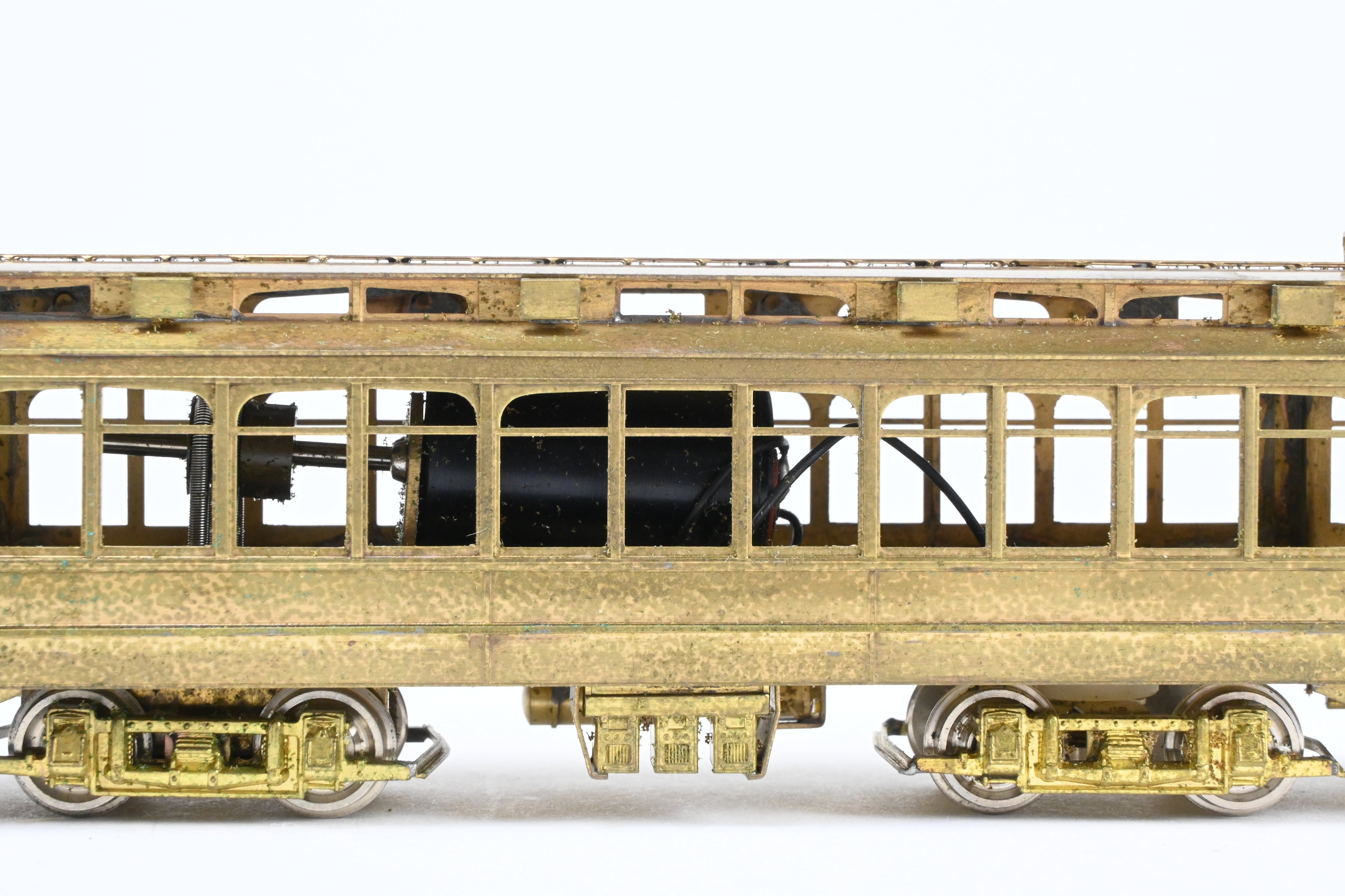 HO Scale Brass Chicago Surface Lines 346 City Big Brill Car Model by Fairfield Models without Trolley Poles