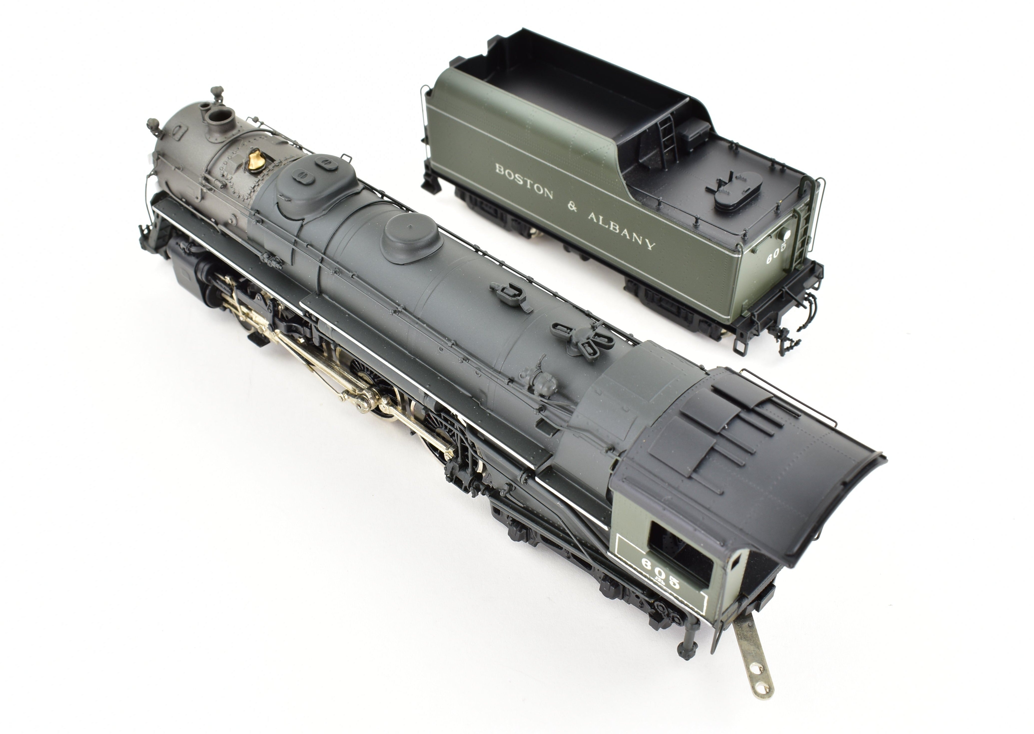 HO Scale Brass Key Imports Boston & Albany J - 2b 4 - 6 - 4 Hudson No. 605 Round Dome FP