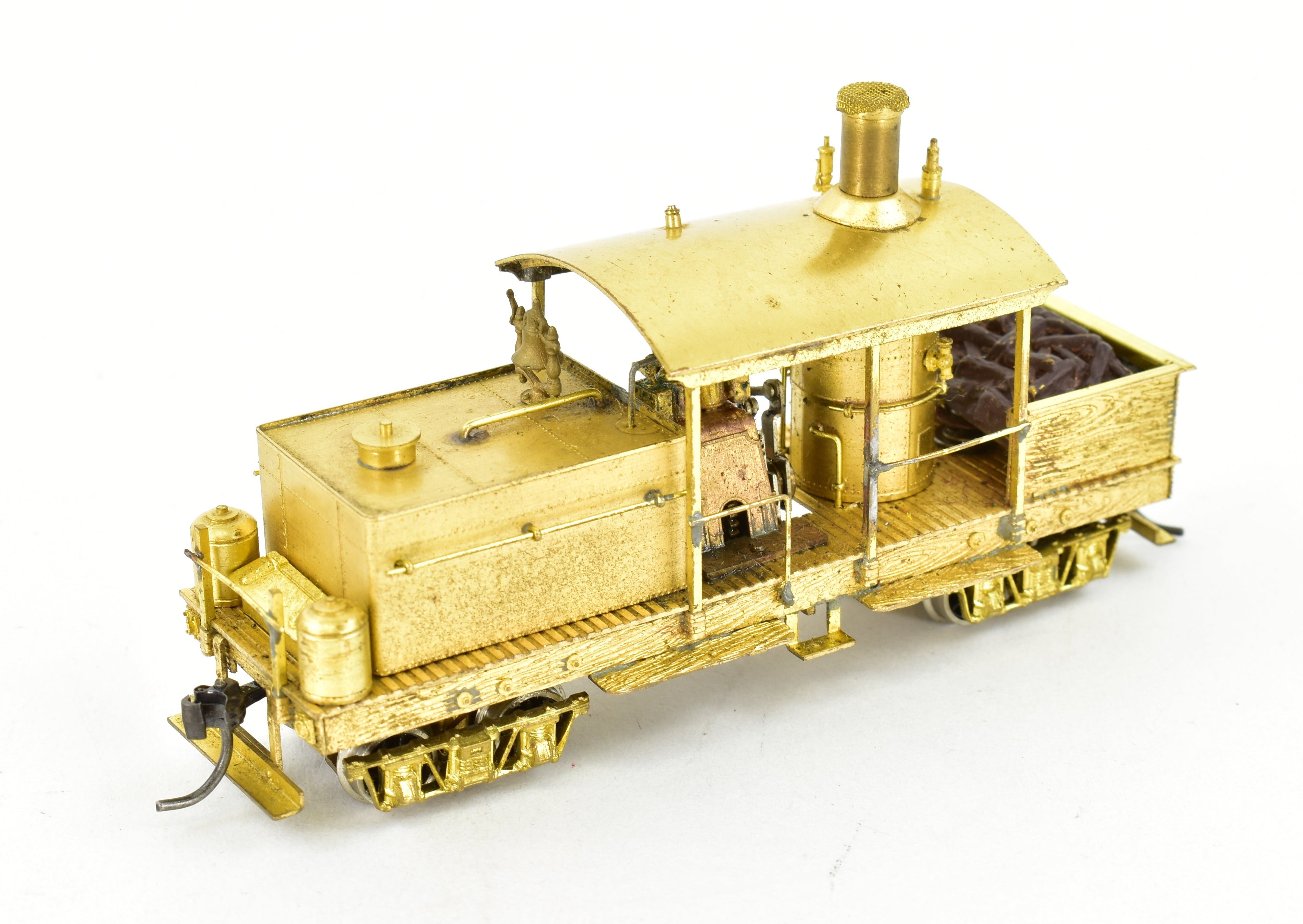 HO Scale Brass Westside Model Co. Collectible Various Logging Class A Climax Vertical Boiler Wooden Frame Model Train