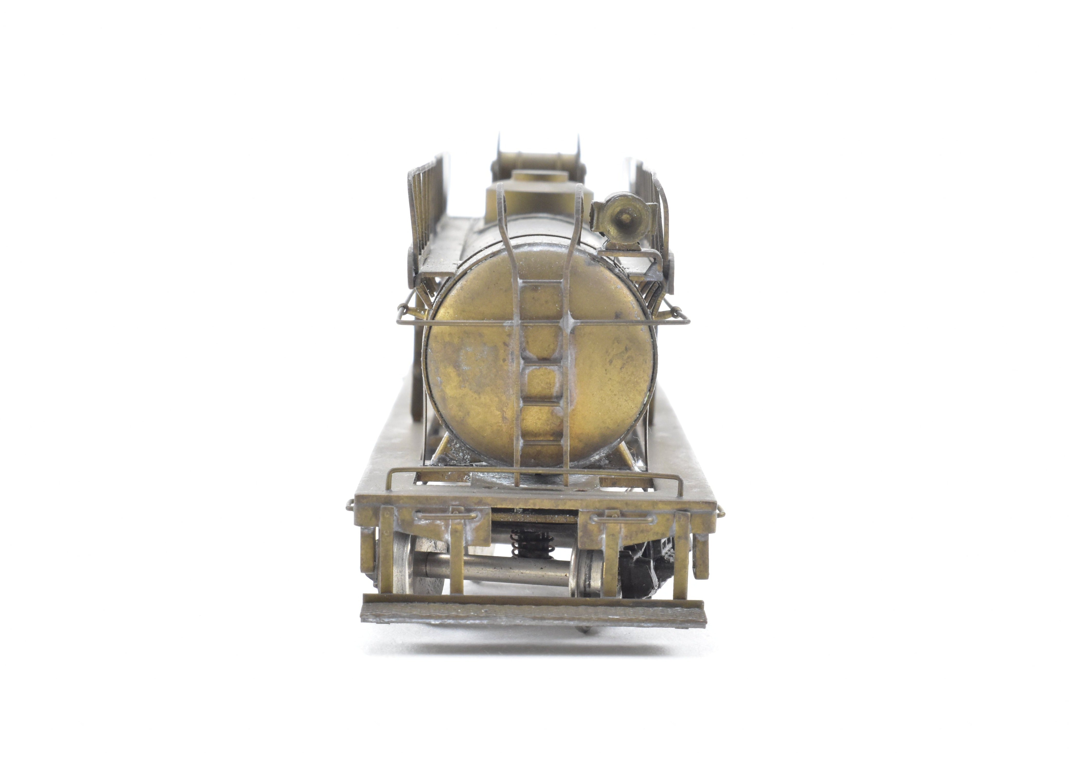 HO Brass Northwest Short Line Logging Tank Car/Aux Tender, No Box, Good Condition