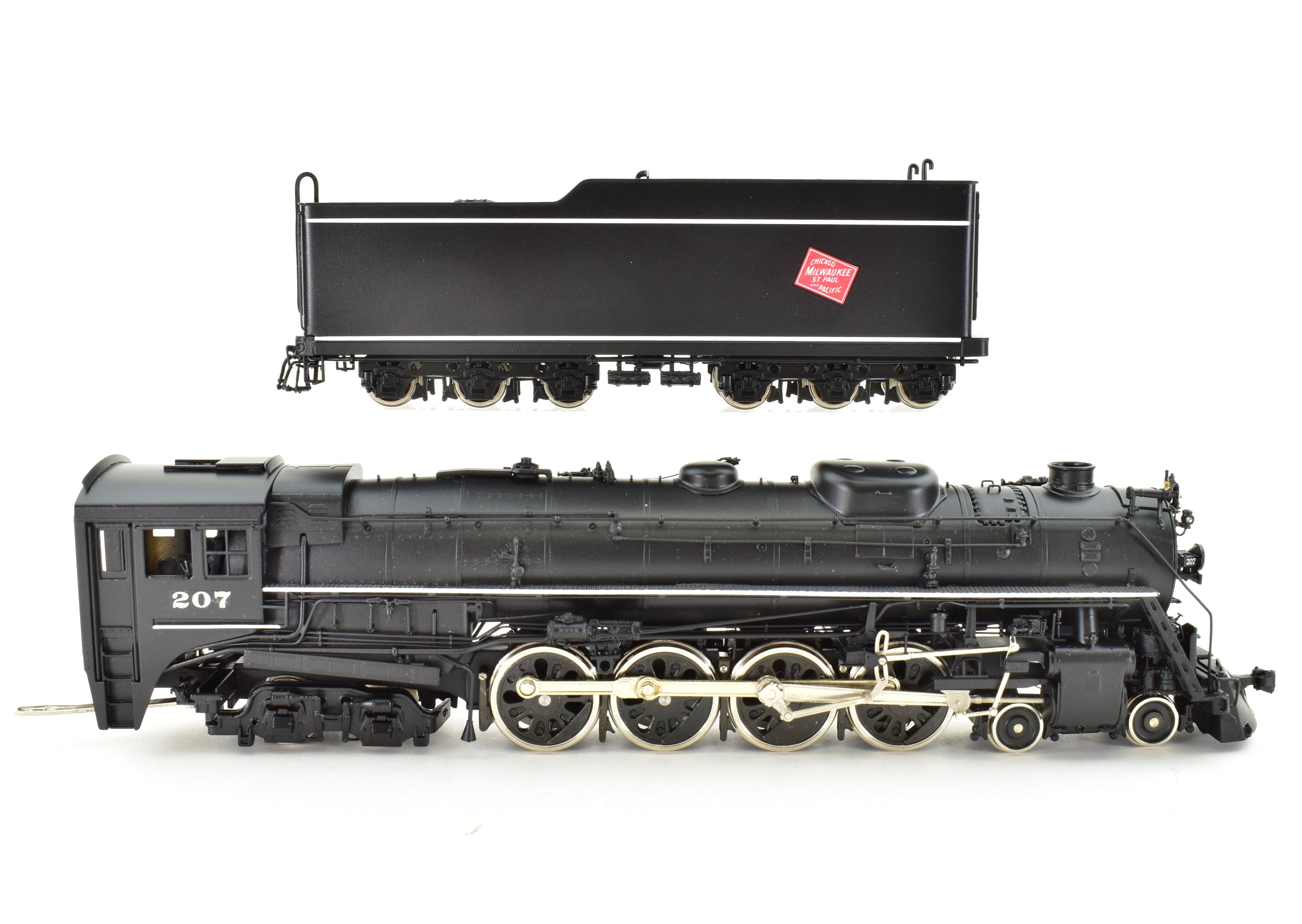 Rare HO Scale Brass Model Train - PFM Fujiyama Milwaukee Road 4-8-4 Class S-2 1985 Factory Painted