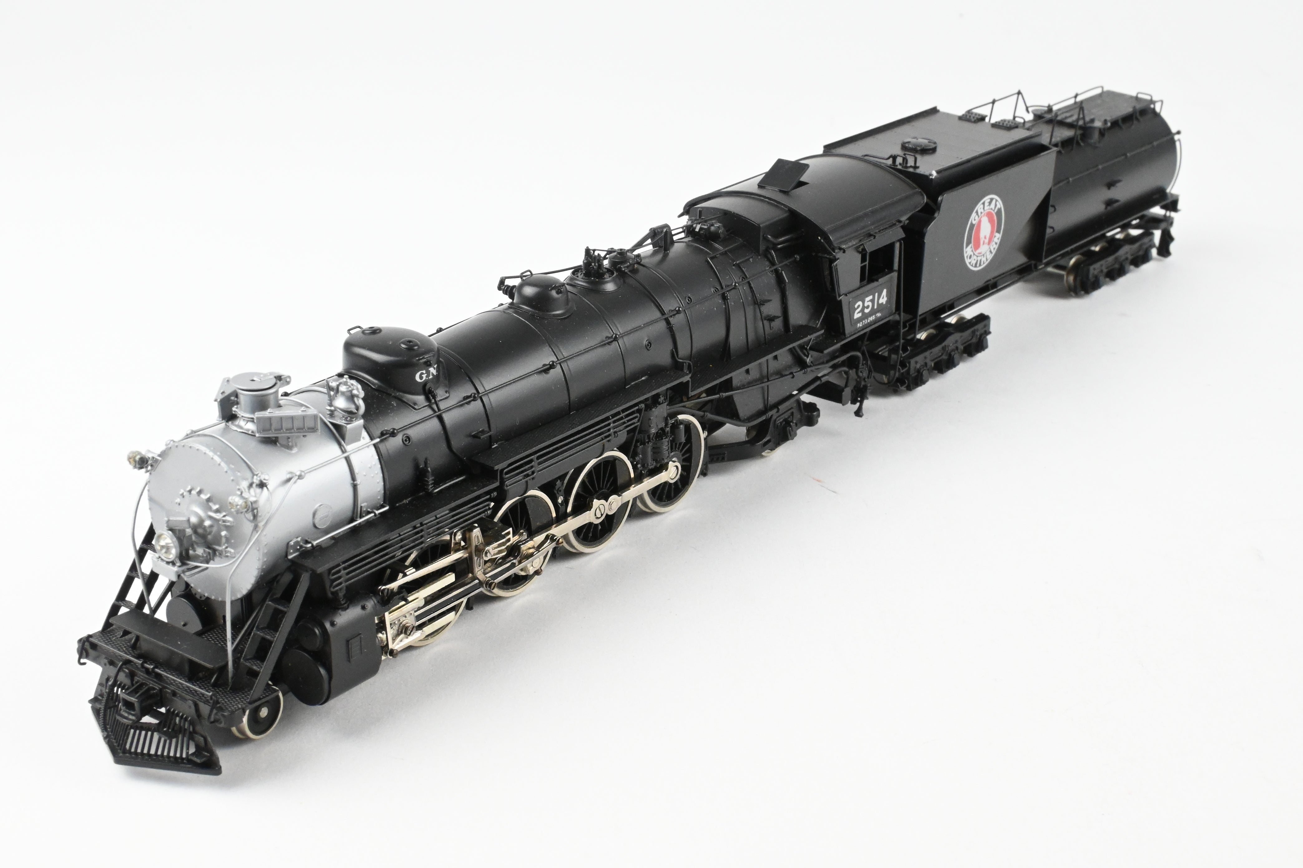 HO Scale Brass Tenshodo GN - Great Northern 4-8-2 Class P-2 Factory Painted Crown Series Steam Locomotive Model #2514