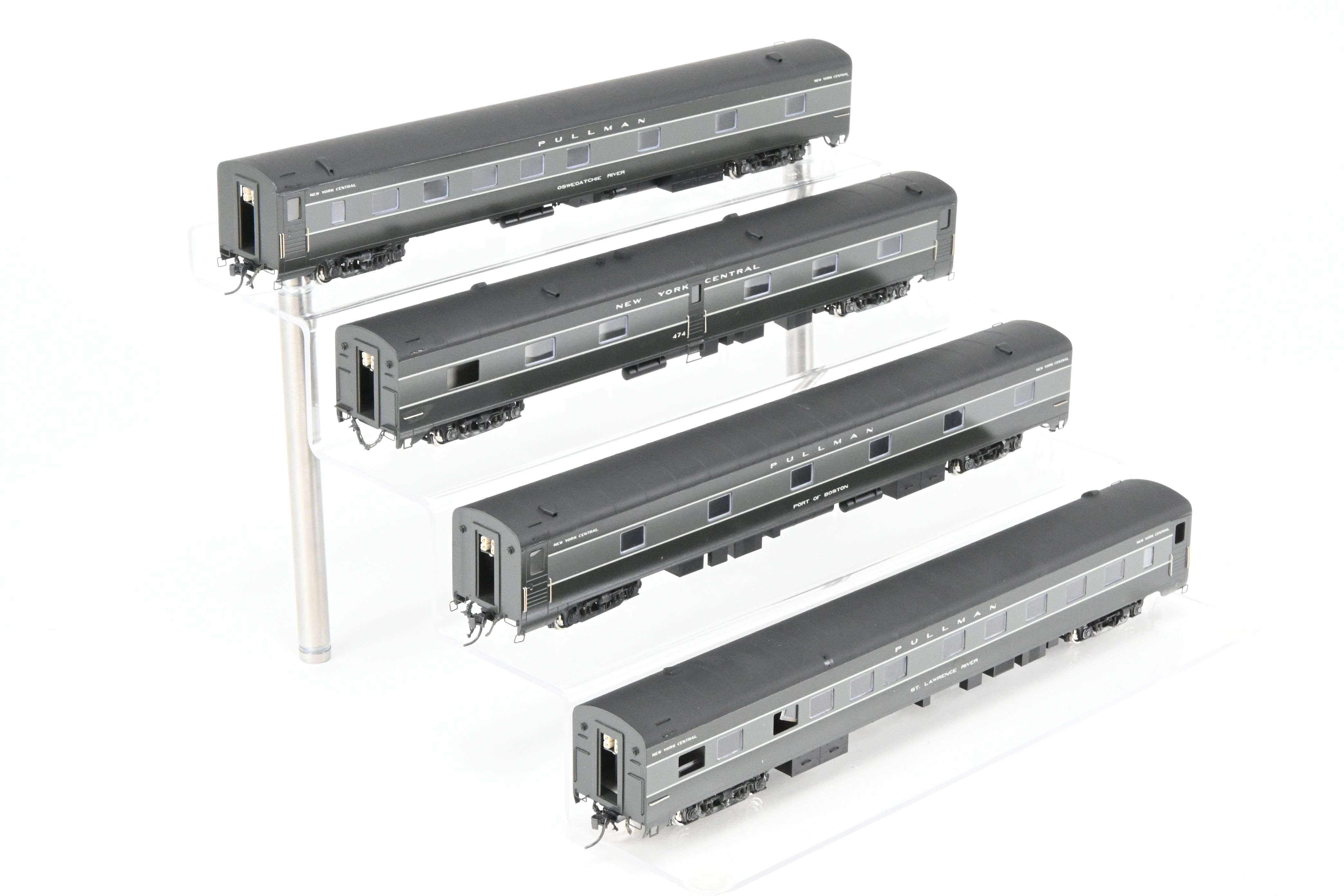 High - Quality HO Scale Brass Erie Limited 8 - Car Set Representing New York Central's 20th Century Limited in 1948, Factory - Painted, Set #2