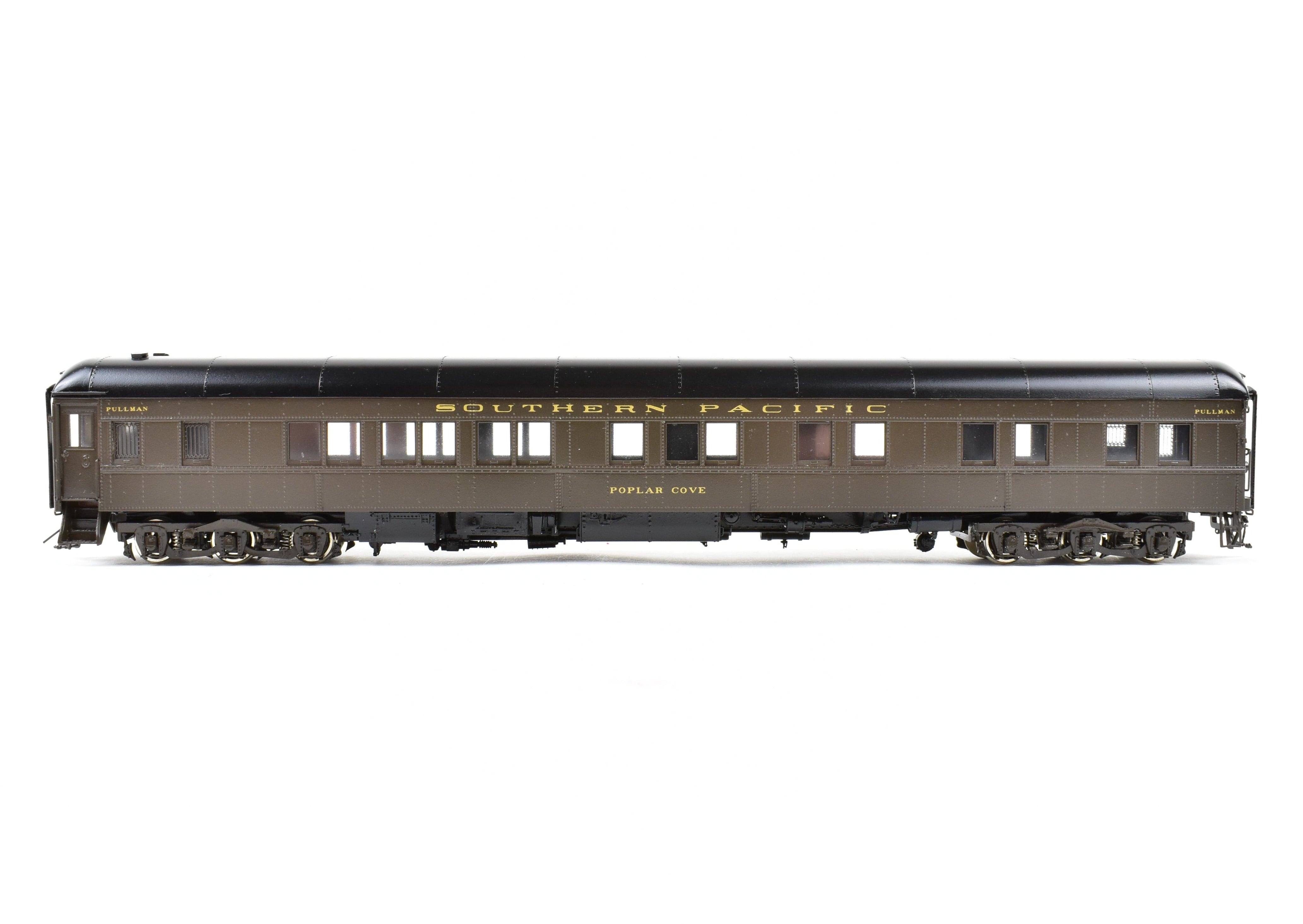 HO Scale Brass Model Train - Precision Scale Co. Pullman/Southern Pacific 80-Foot Sleeper 6-6 Plan 4060 FP Named Poplar Cove