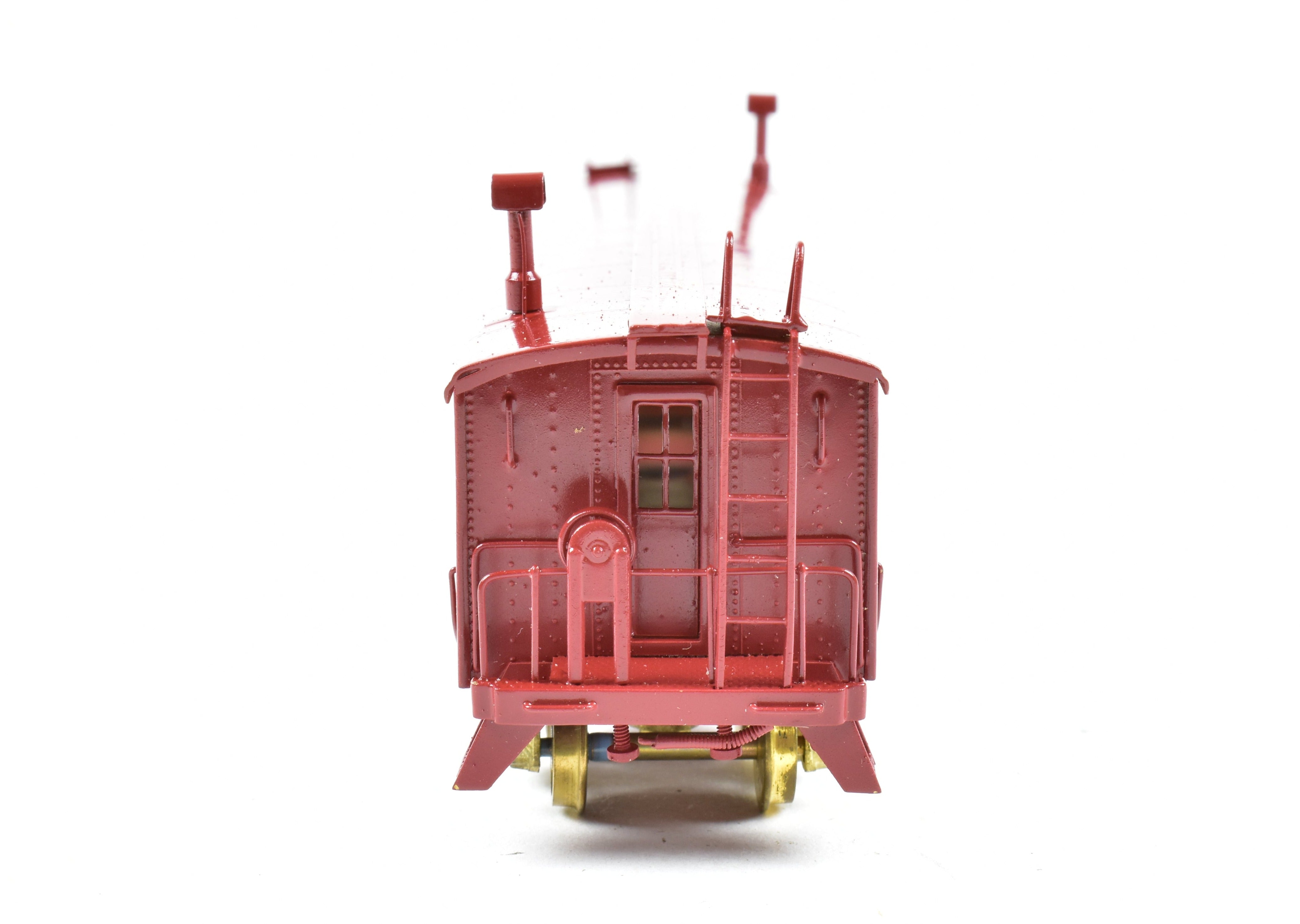 HO Scale Brass Hallmark Models ATSF - Santa Fe Transfer Caboose with Factory - Applied Paint and Unlettered Design