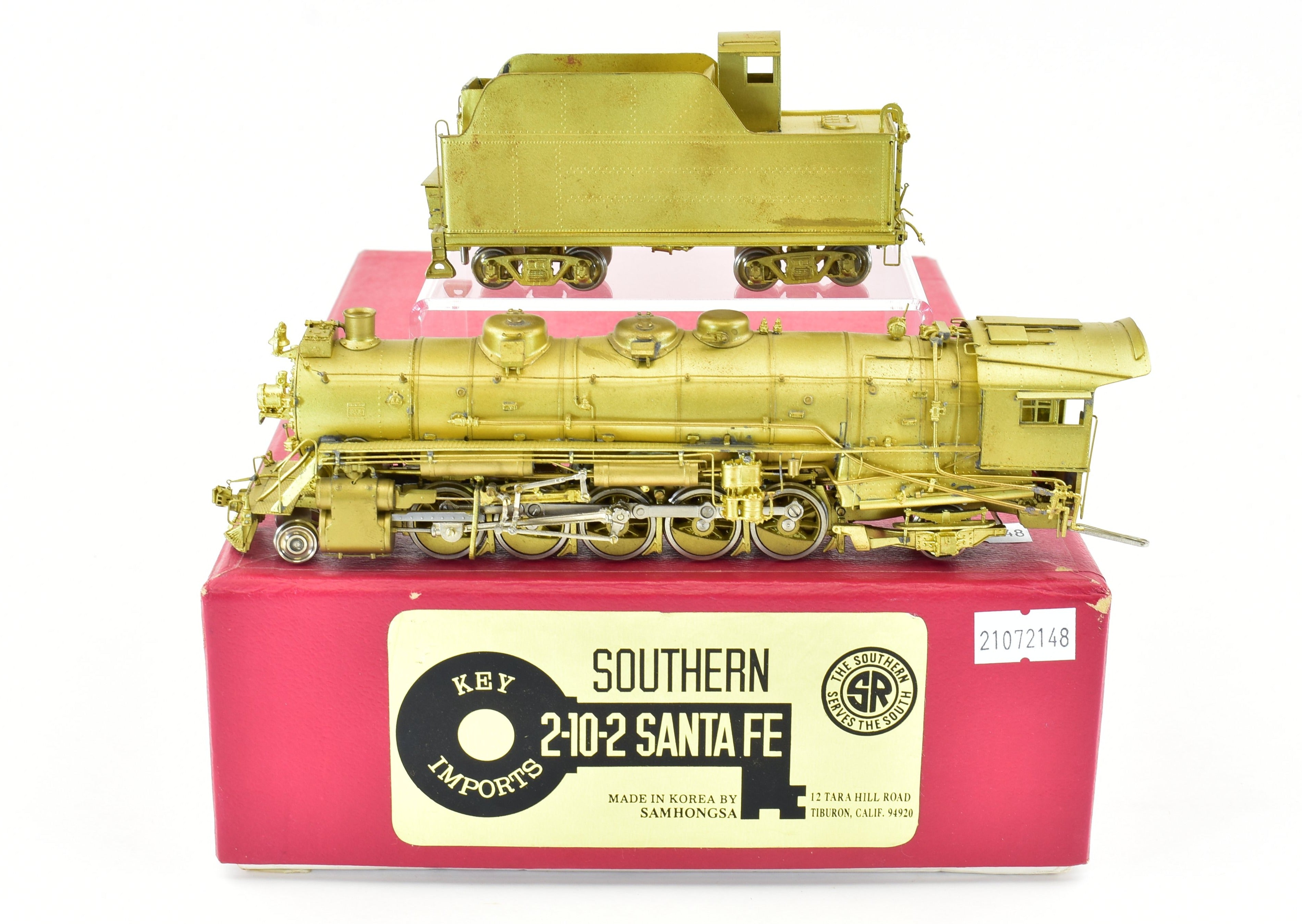 HO Scale Brass Model Train Key Imports SOU - Southern Railway SS-1 2-10-2 Santa Fe Replica