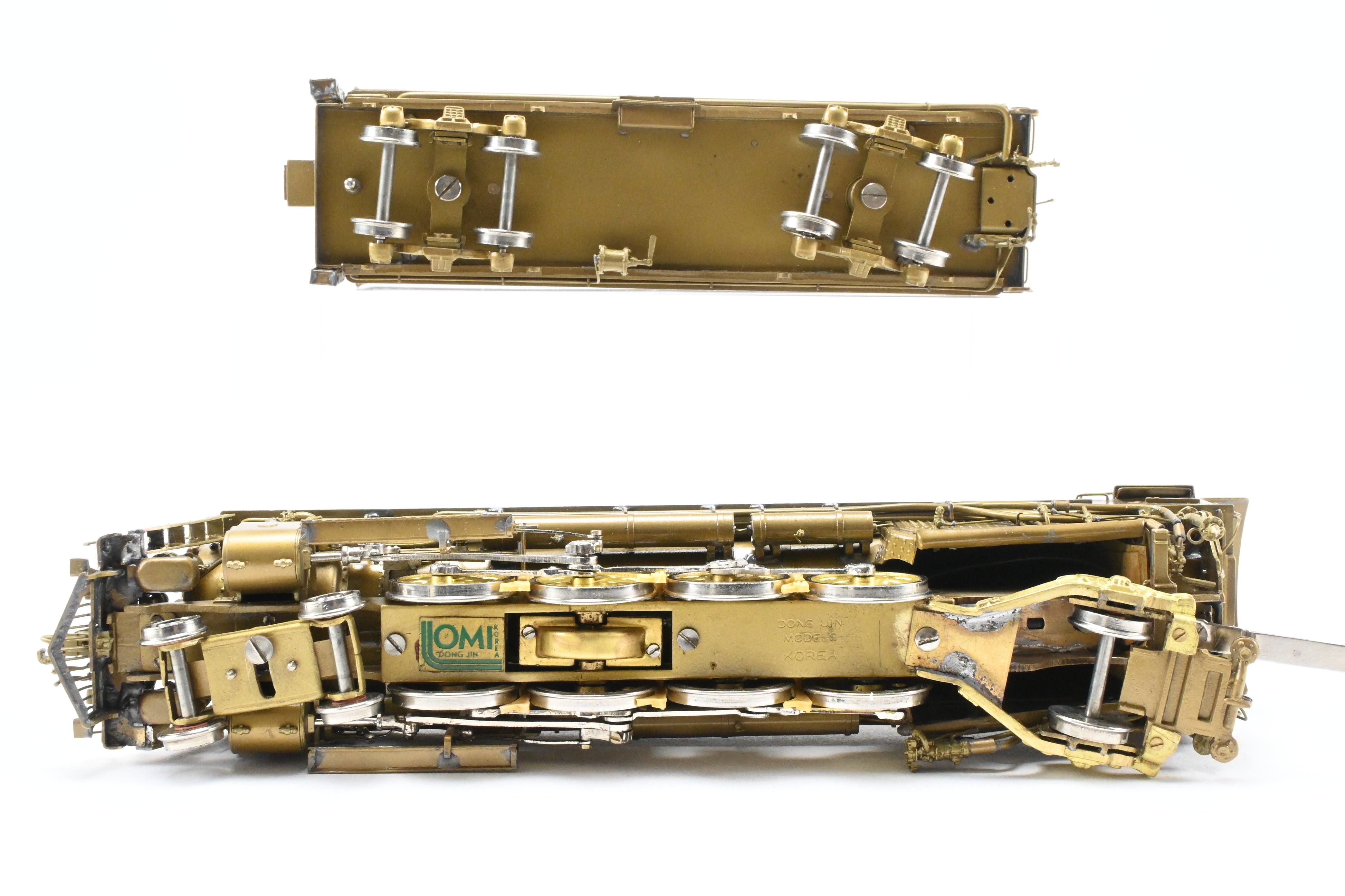 HO Scale Brass Model Train - Overland Models SLSF - Frisco 4300 4-8-2 Mountain Locomotive with Sagami Replacement Can Motor
