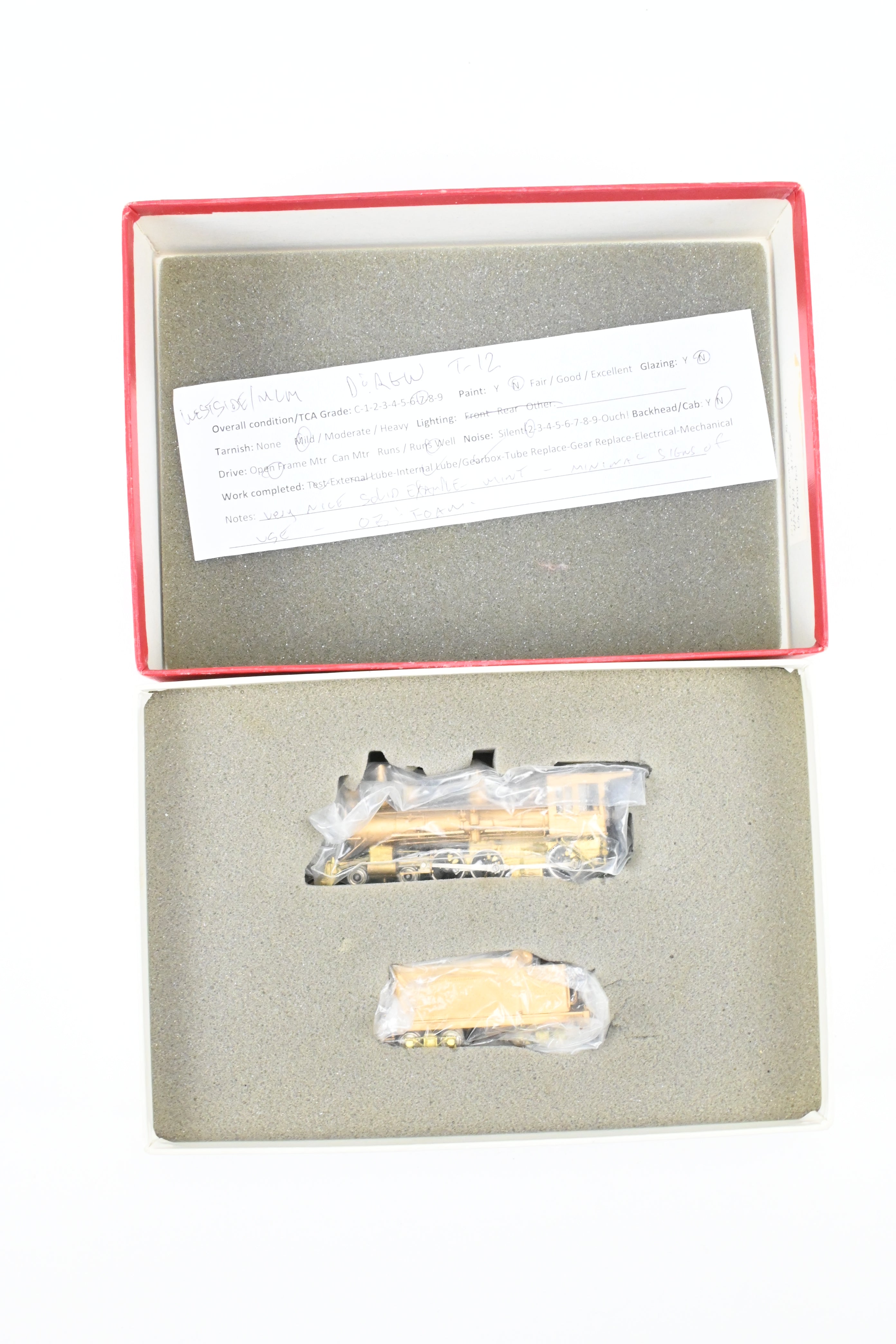 HOn3 Scale Brass Model Train by Westside Model Co. - Denver & Rio Grande Western (D&RGW) T-12 4-6-0 Ten Wheeler Locomotive