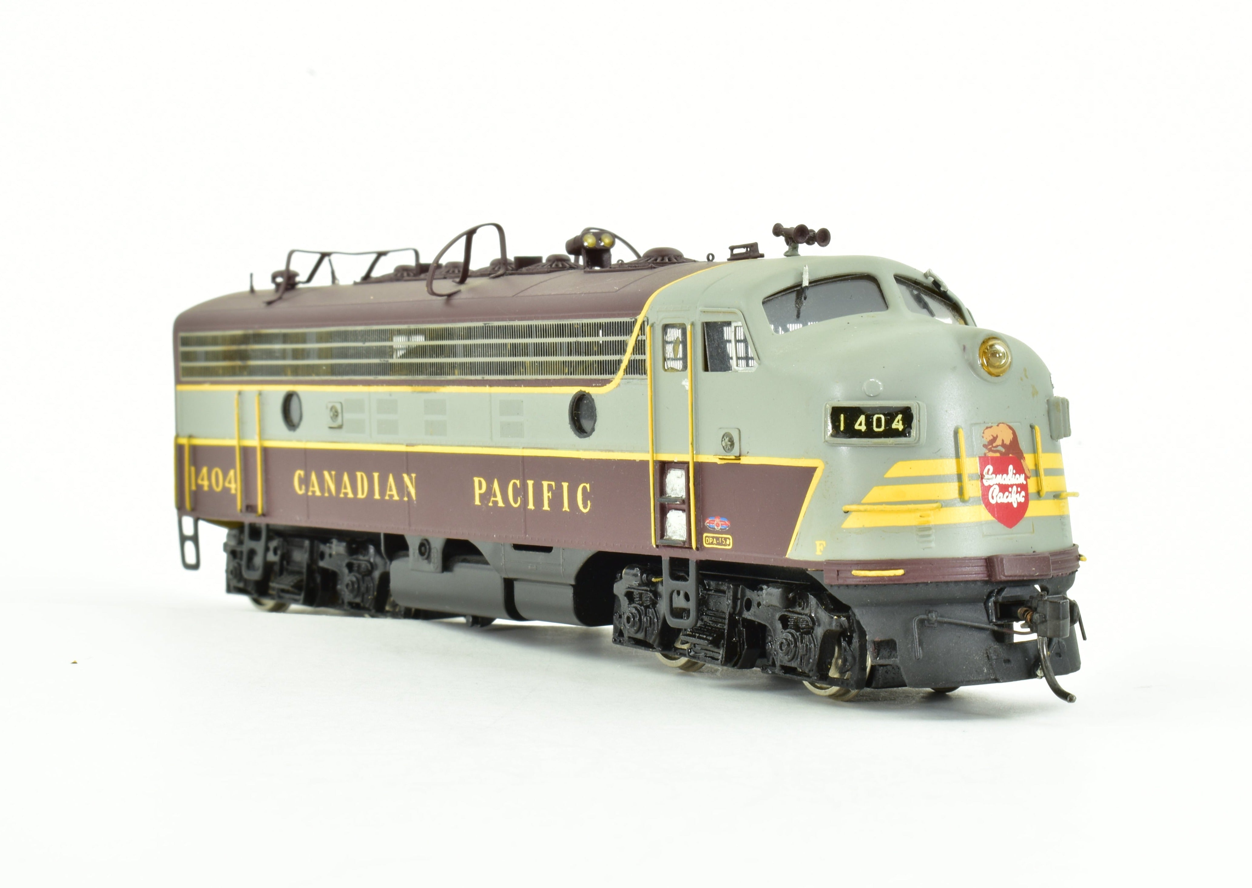 HO Scale Brass Canadian Pacific Railway EMD F9A Standard Version Custom Painted and Detailed Model Train - Oriental Limited
