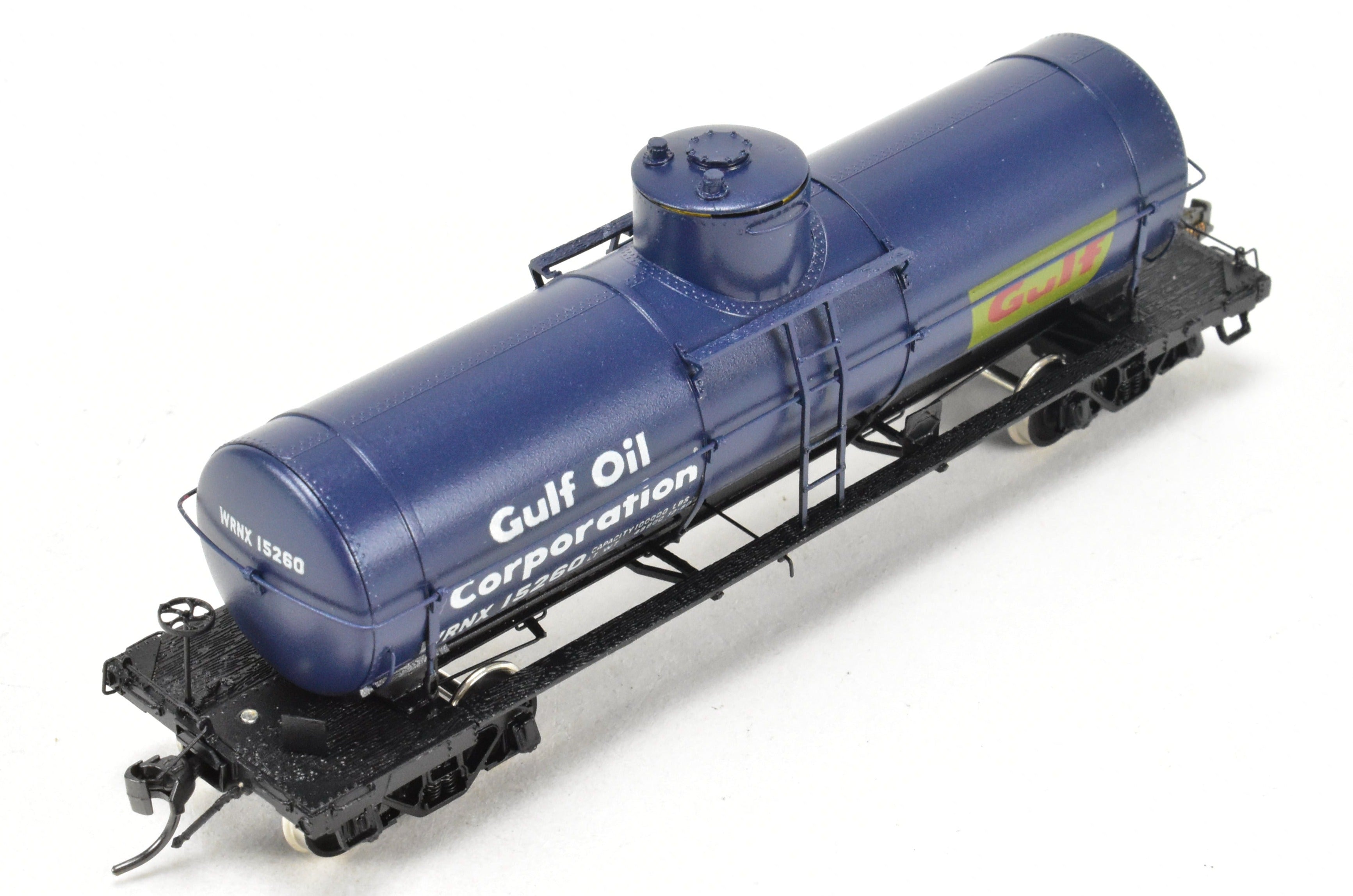 HO Scale Brass Model Train Tank Car by Overland Models, Inc. (OMI) - Union Tank Lines 10,000 Gallon UTLX FP for Gulf Oil Company